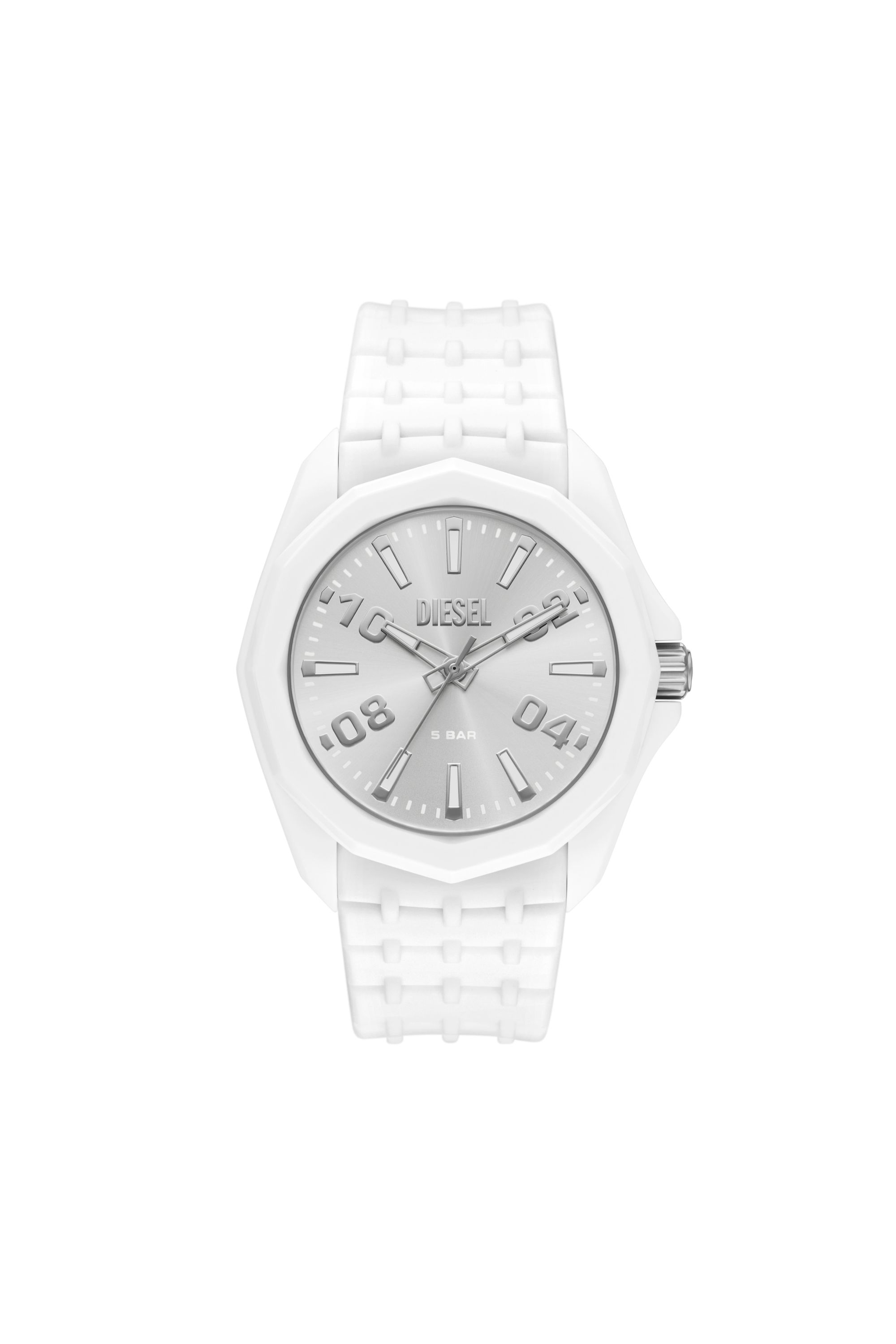 Diesel - DZ2244 WATCH, Herren Stinger Uhr aus wei&szlig;em Silikon in Wei&szlig; - 1