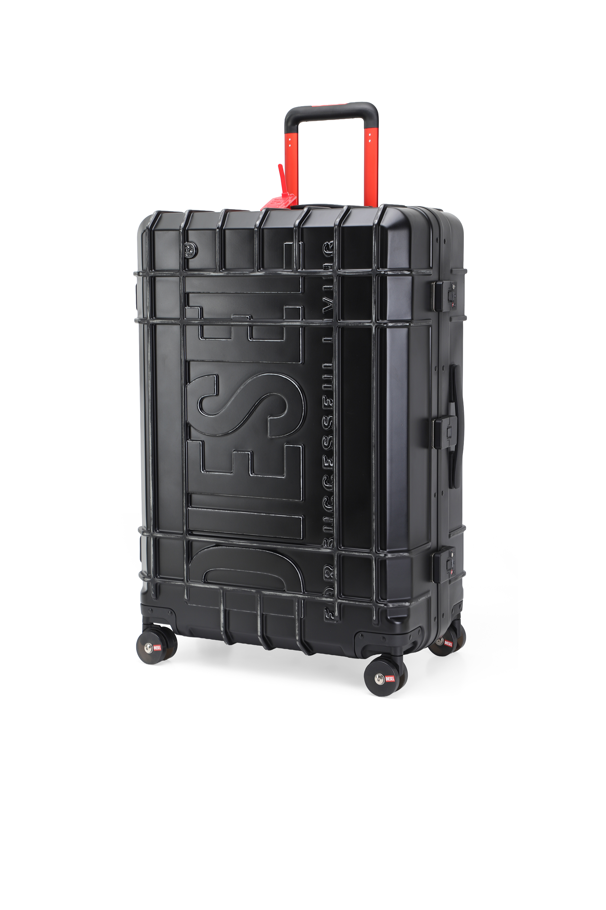 Diesel - DIESEL PC STRONG IMAGE TROLLEY- DSL003, Valigia da cabina resistente misura 28" Unisex in Nero - 5