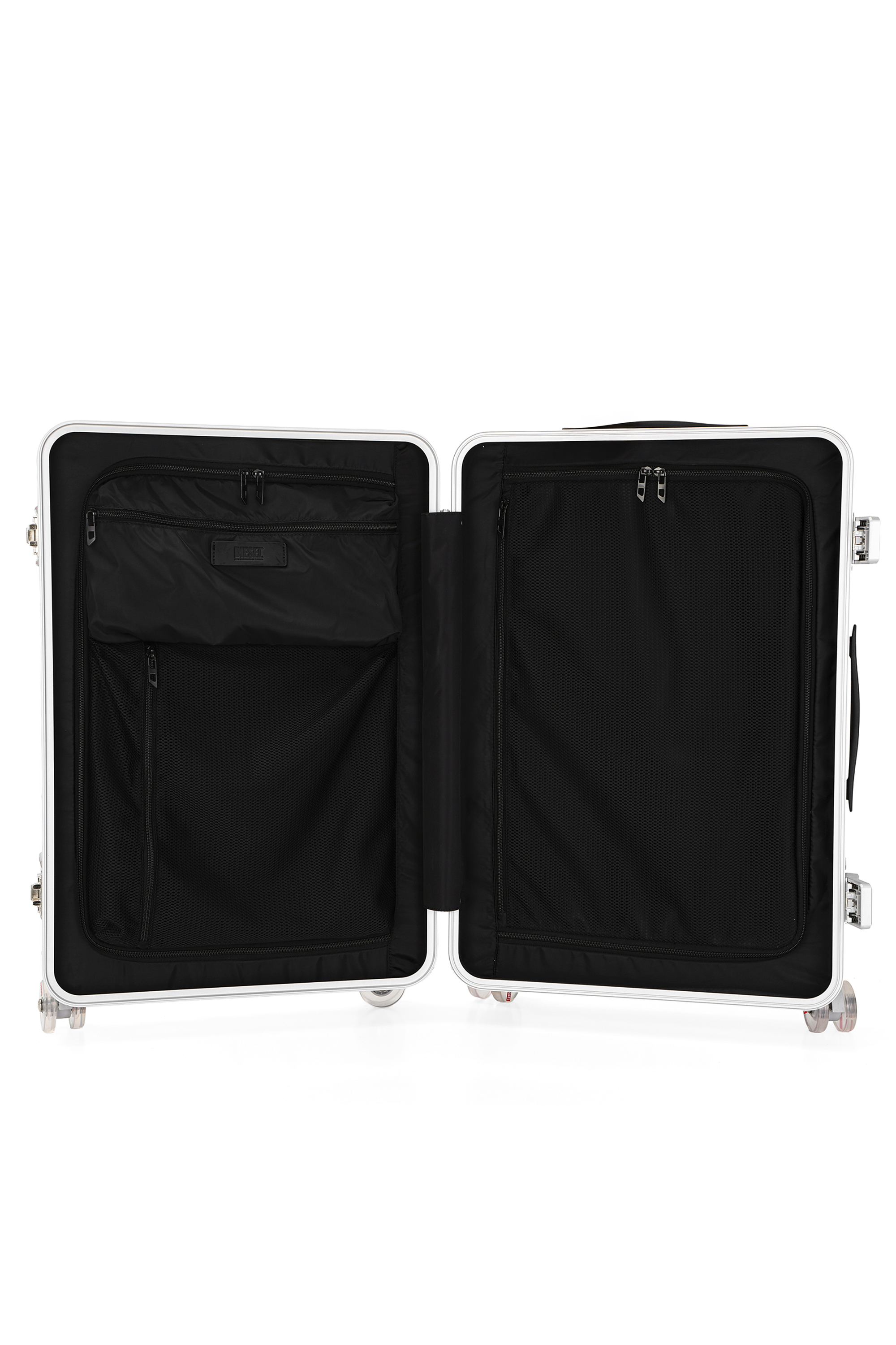 Diesel - DIESEL PC STRONG IMAGE TROLLEY- DSL003, Valigia resistente taglia M Unisex in Argento - 3