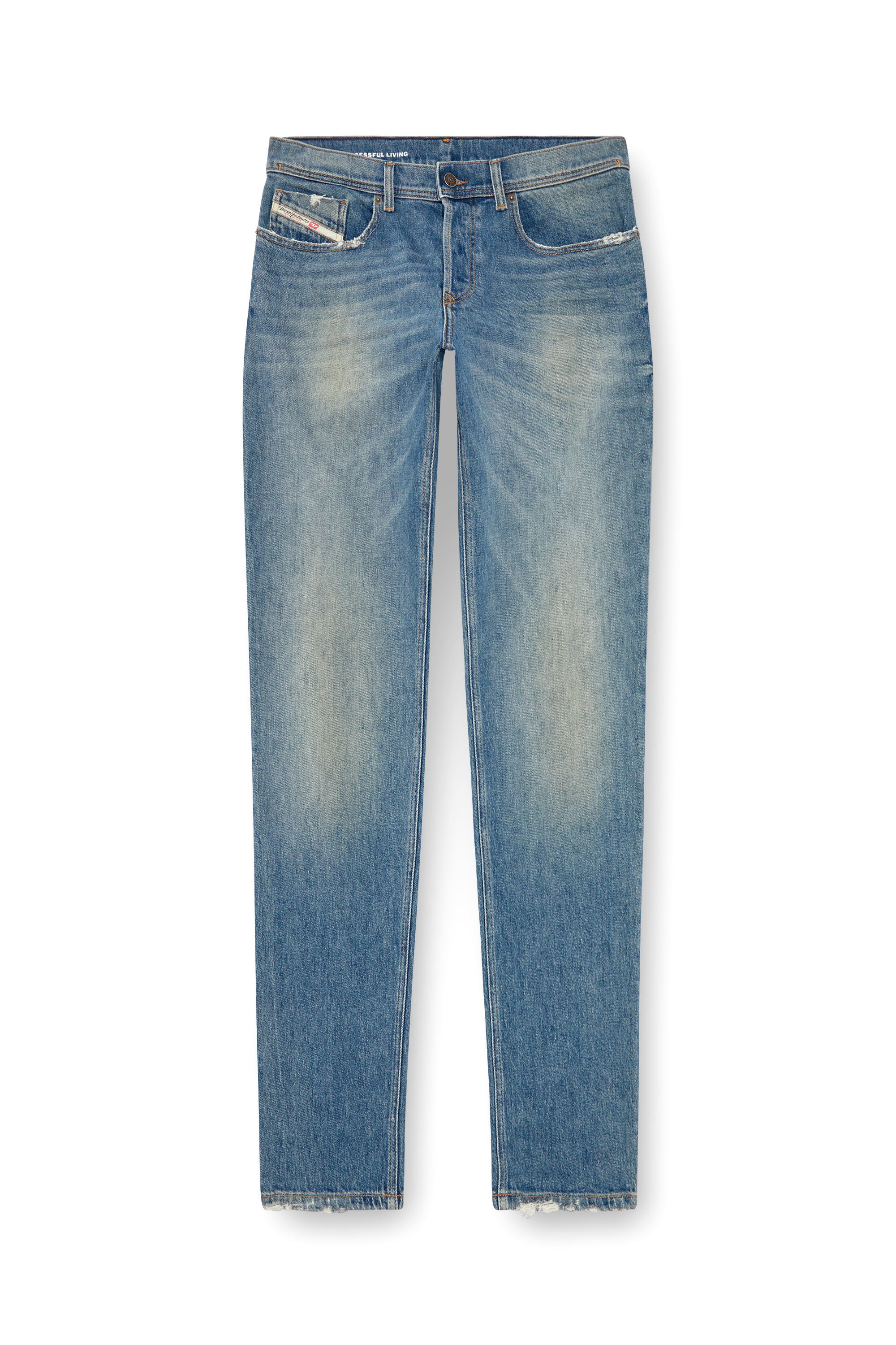 Diesel - Homme Tapered Jeans 2023 D-Finitive 0GRDB, Bleu Clair - Image 3