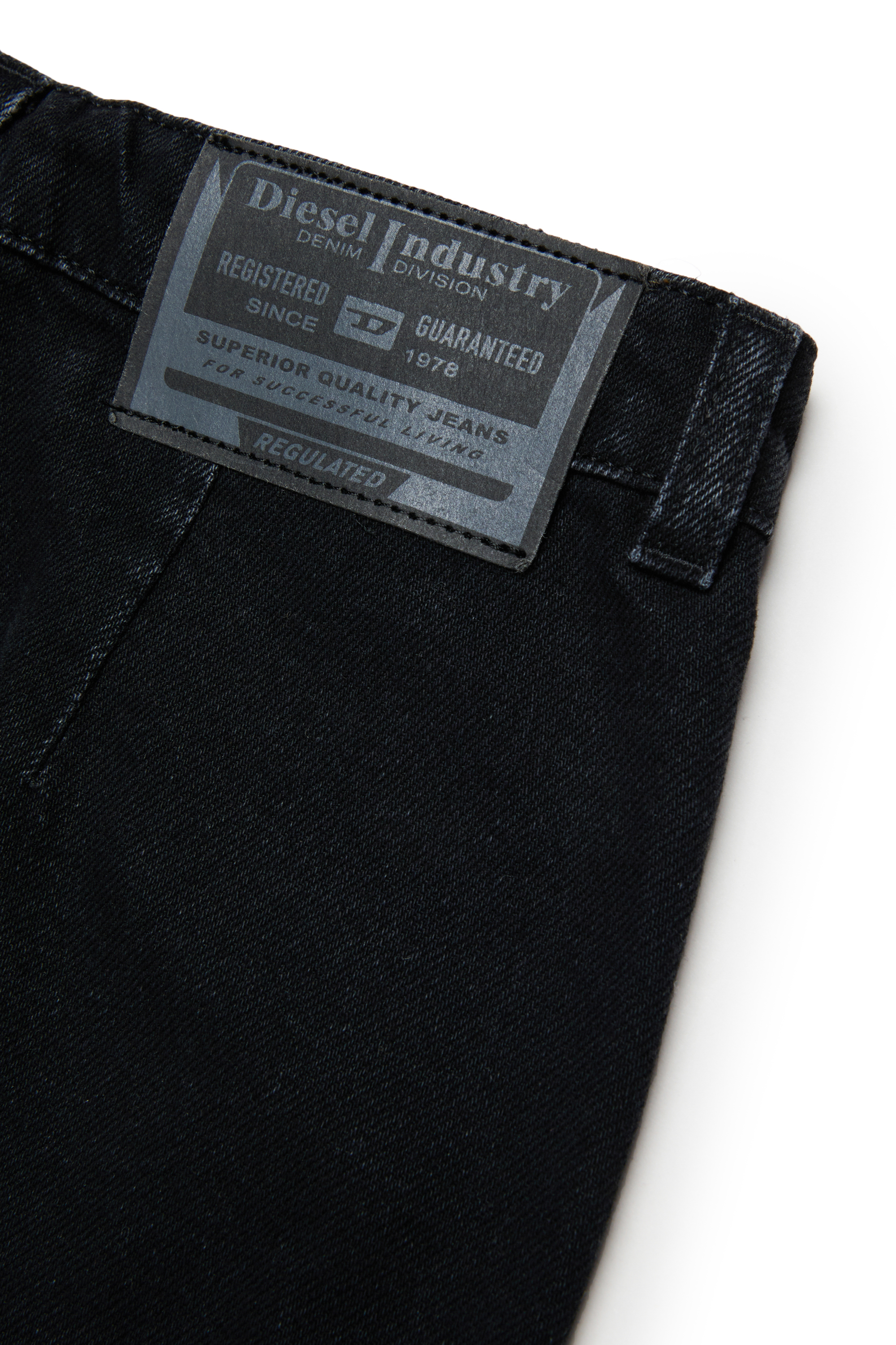 Diesel - GEARD, Damen Denim-Minirock mit abgerundetem Saum in Schwarz/Dunkelgrau - 4