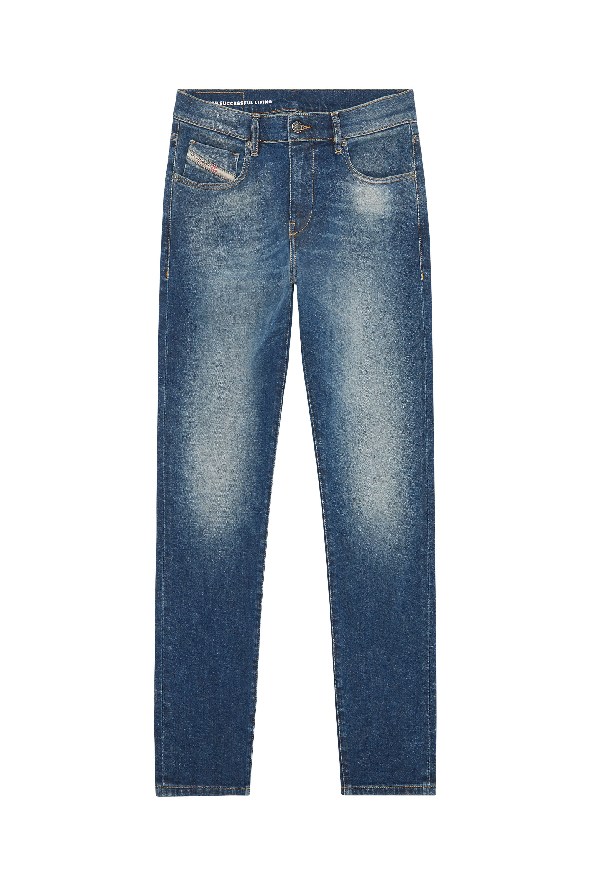 Diesel - 2019 D-Strukt 09F39 Slim Jeans, Bleu Foncé - Image 5
