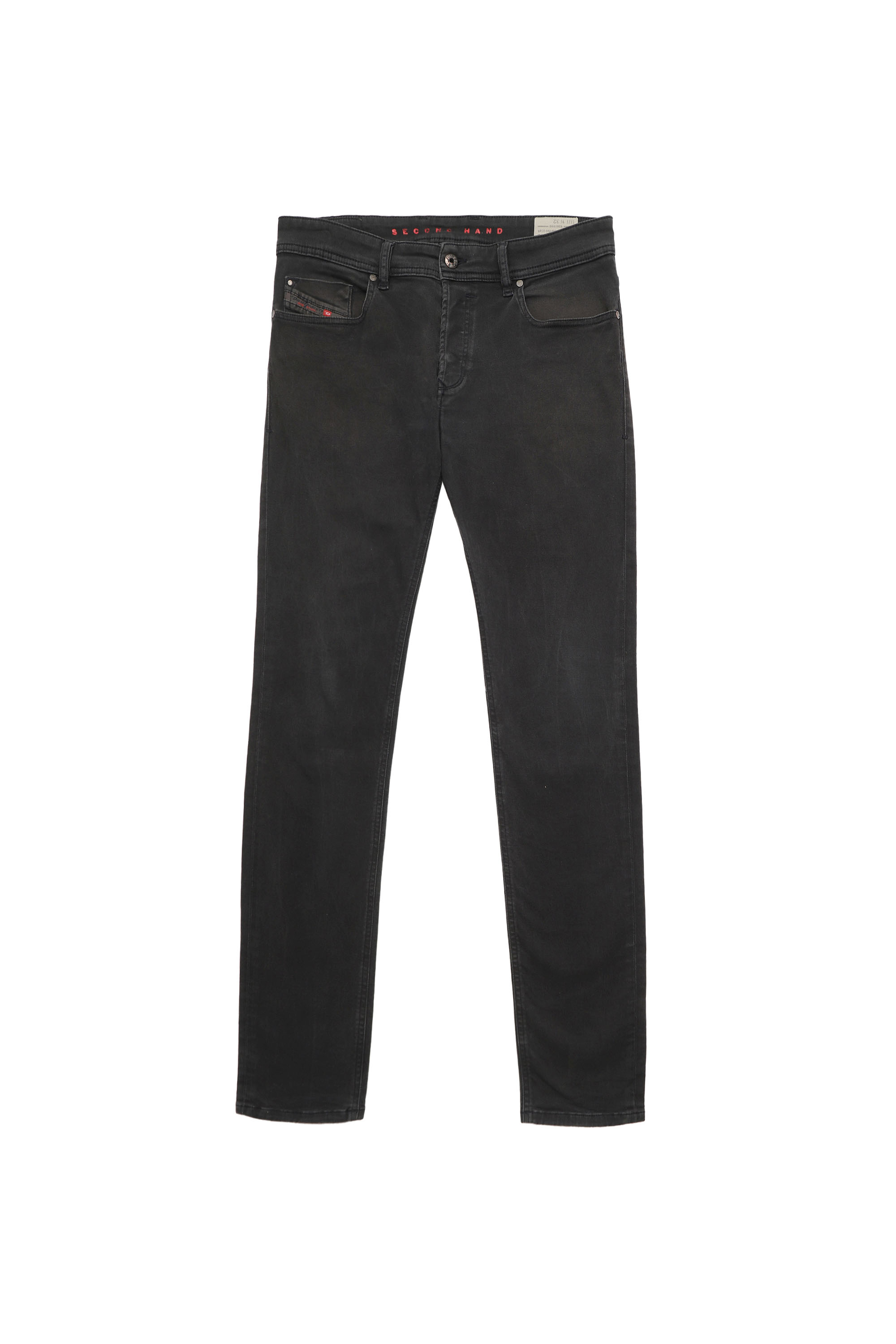 Diesel - SLEENKER-A, Diesel Uomo - Jeans Nero/Grigio scuro Uomo in Nero - 1