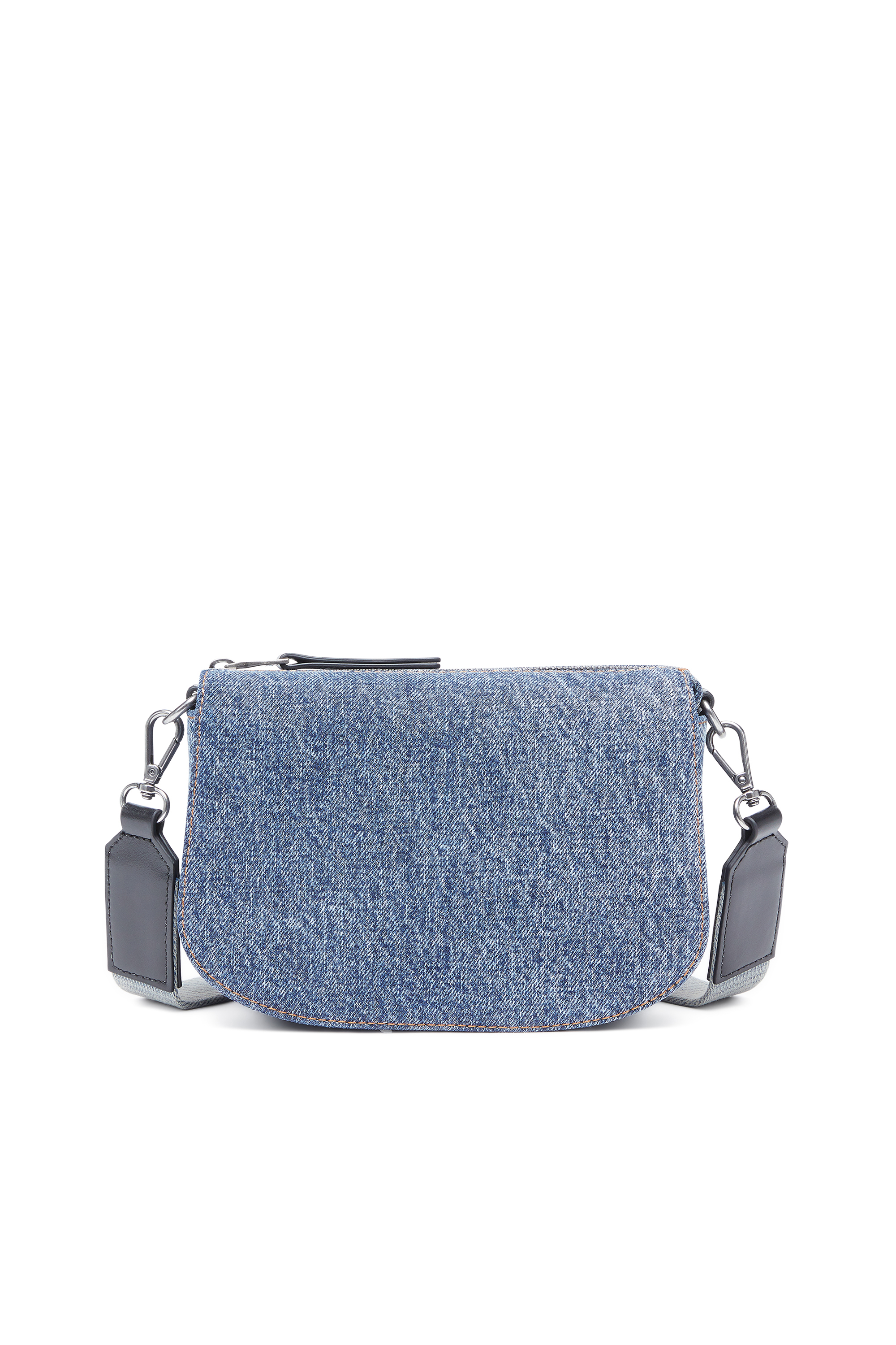 Diesel - 1DR CAMERA BAG, Camera bag in denim solarizzato Unisex in Blu - 2