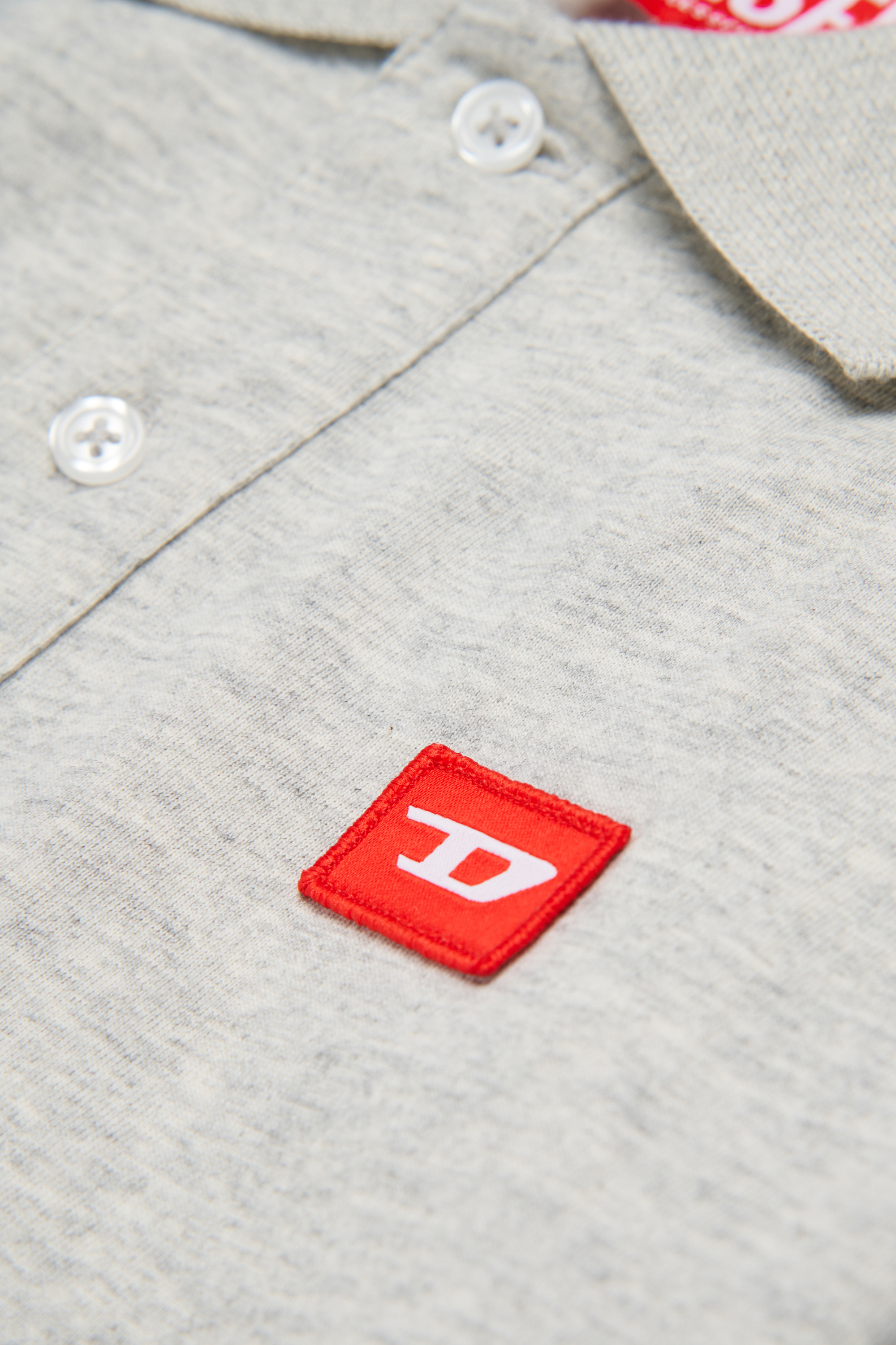 Diesel - TAKAO, Herren Baumwollpolo mit Logo in Grau - 4