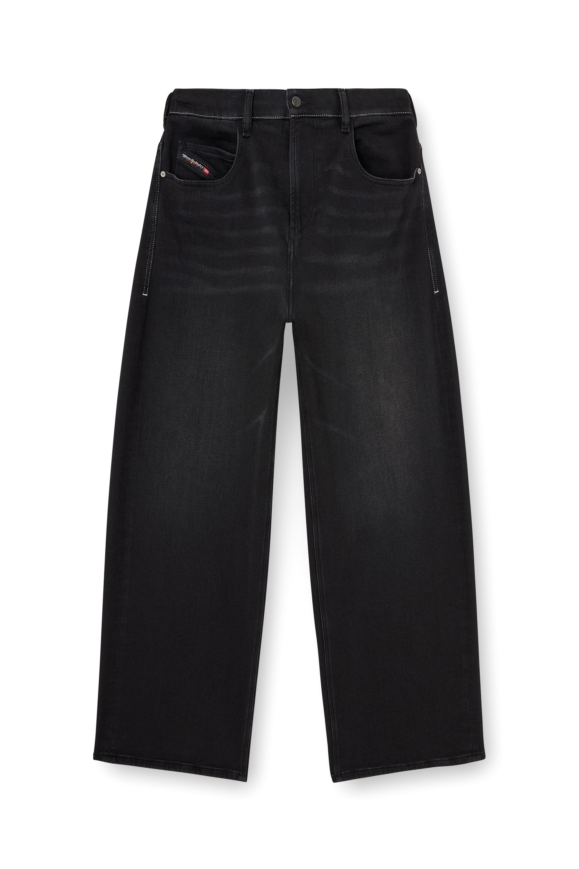 Diesel - Unisex Relaxed 2097 D-Enim-M Joggjeans&reg; 09P90, Schwarz/Dunkelgrau - 4