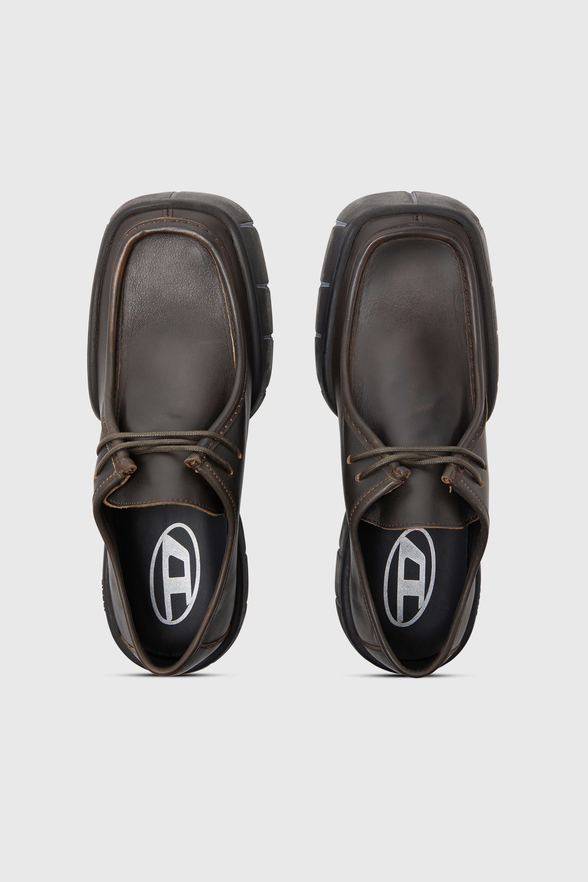 Diesel - D-TEX WB, D-Tex-Chaussures style mocassin en cuir bross&eacute; Homme in Marron - 5