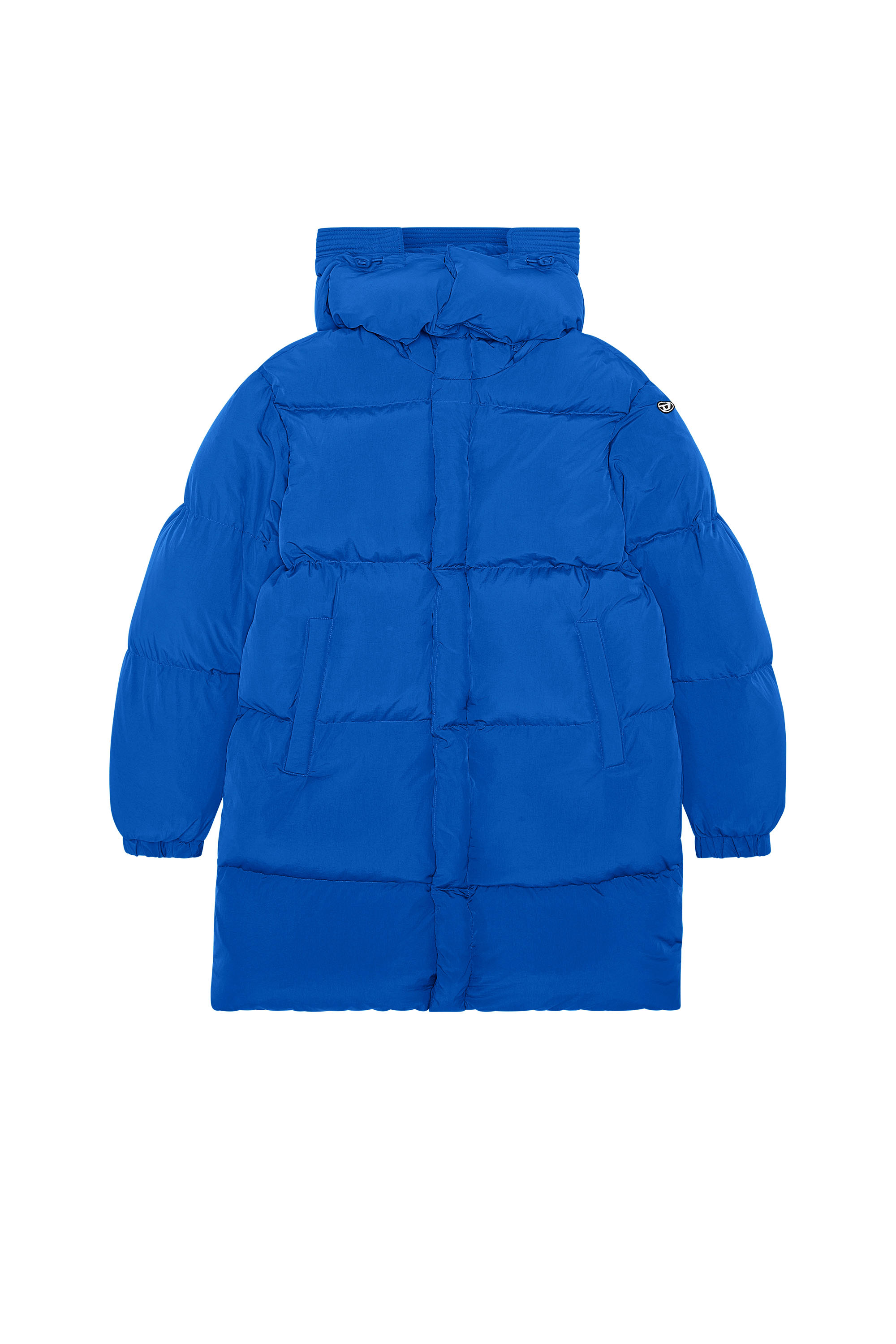 Diesel - W-ROLFYS-LONG, Manteau en duvet avec traitement ViralOff® Homme in Bleu - 2