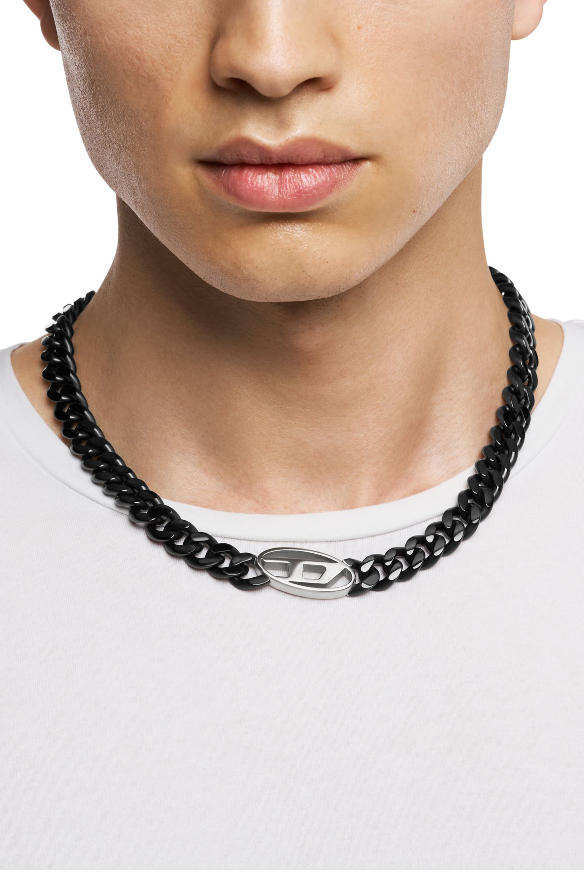 Diesel - DX1610931, Collana a catena in acciaio inossidabile Unisex in Nero - 4