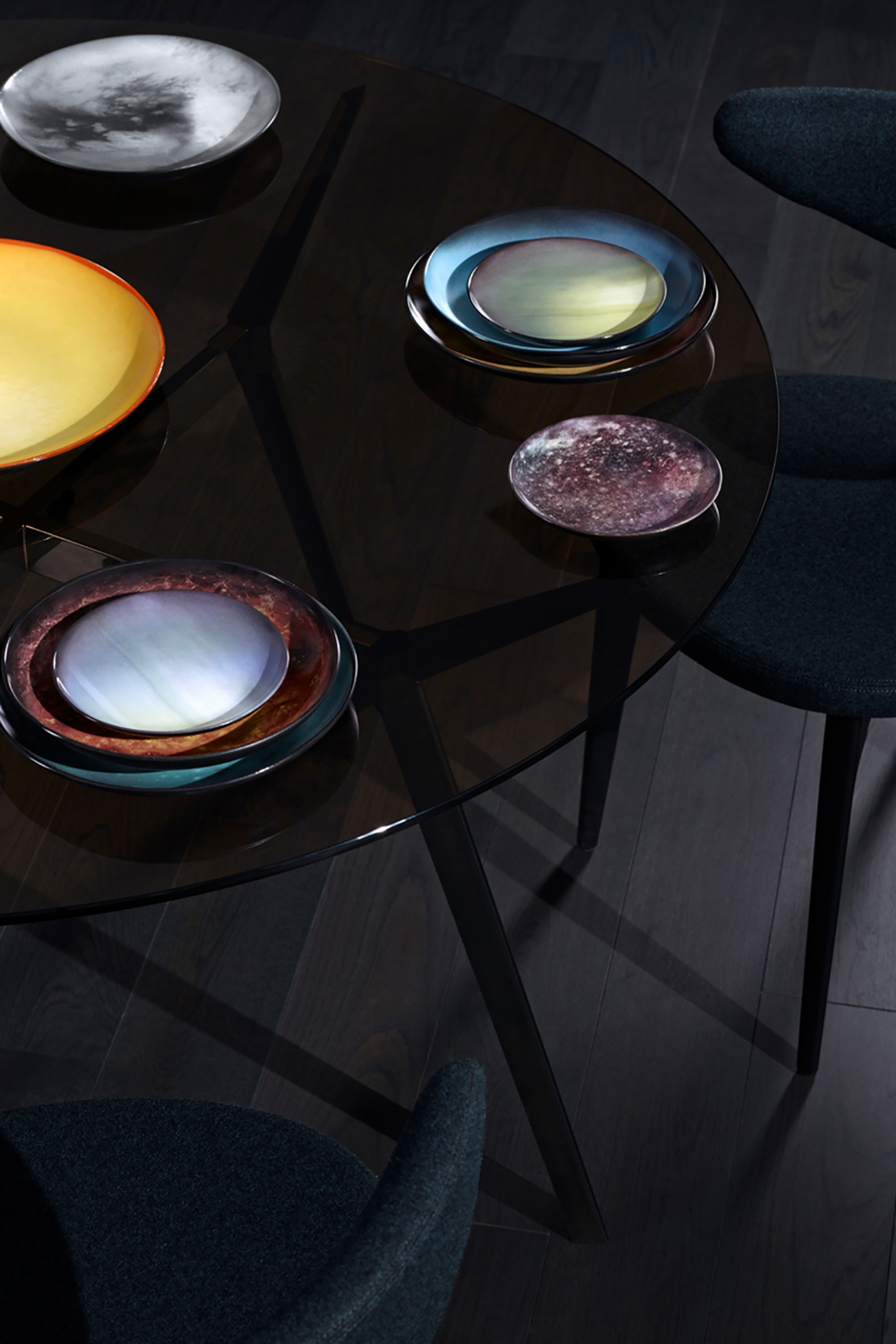 Diesel - 10820 COSMIC DINER, Unisex Essteller aus Porzellan „Saturn“ in Pflaume - 2