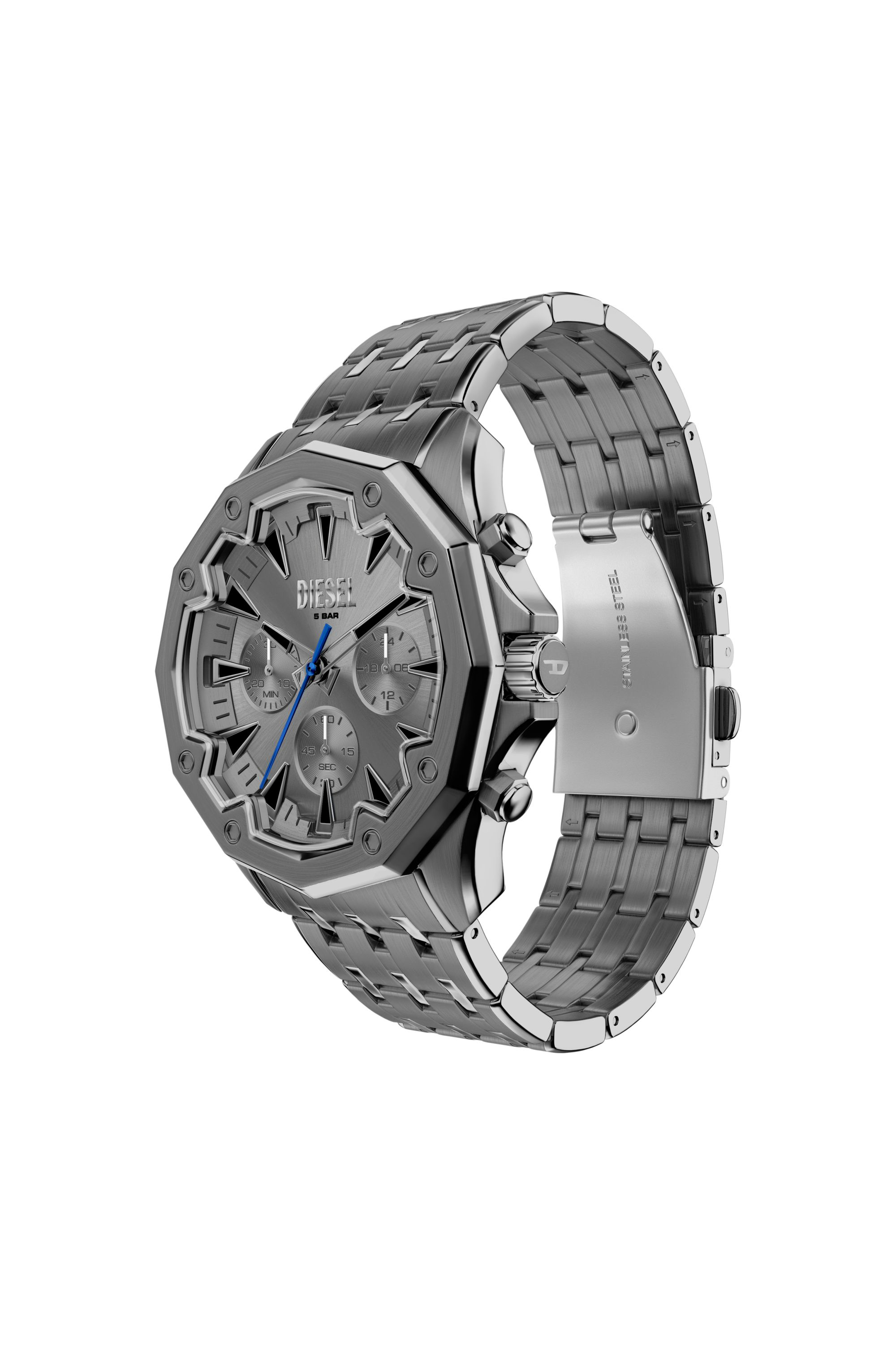 Diesel - DZ4708 WATCH, Orologio Stinger in acciaio inossidabile canna di fucile Uomo in Grigio - 2