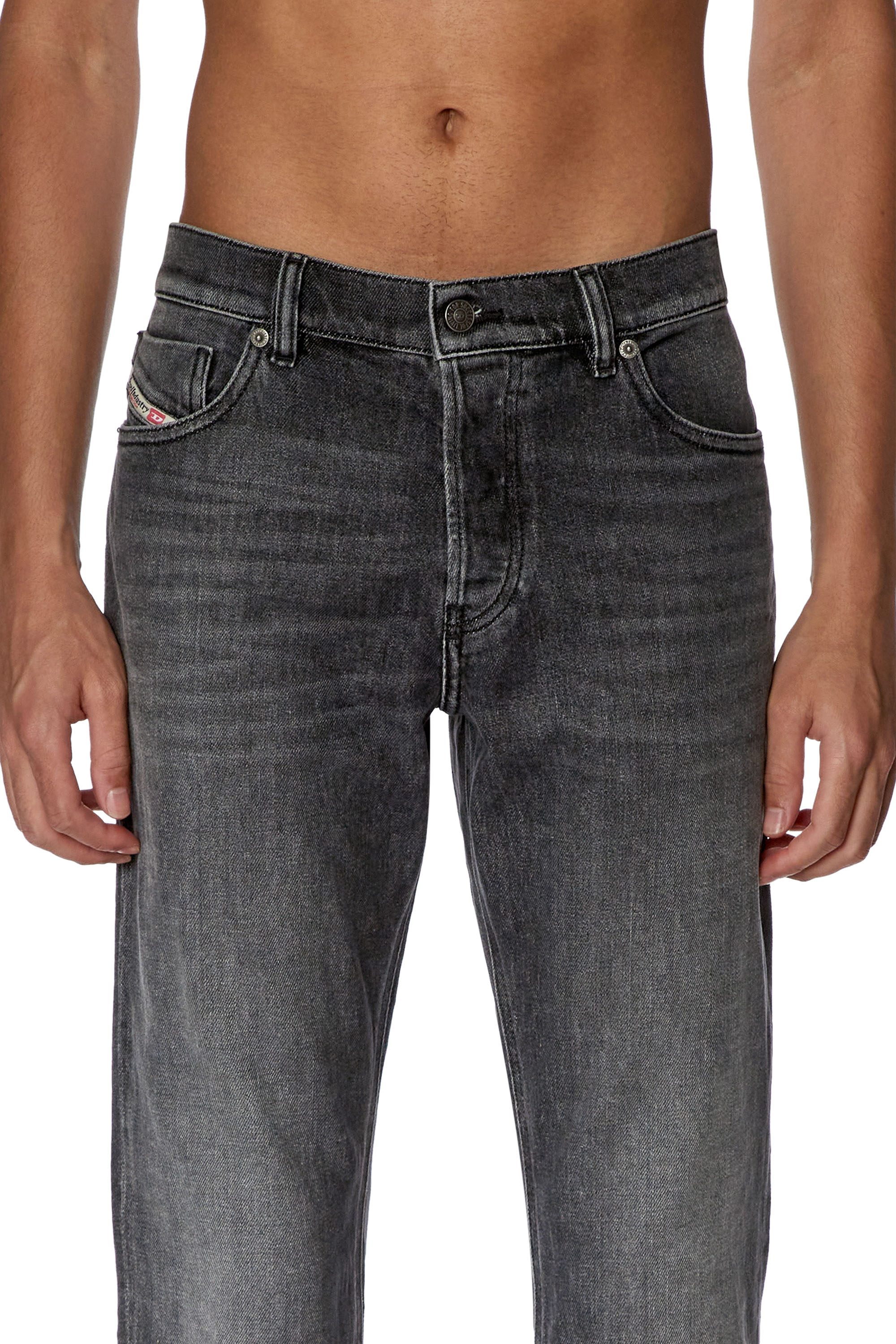 Diesel - Straight Jeans 1995 D-Sark 09F84, Black/Dark grey - Image 4