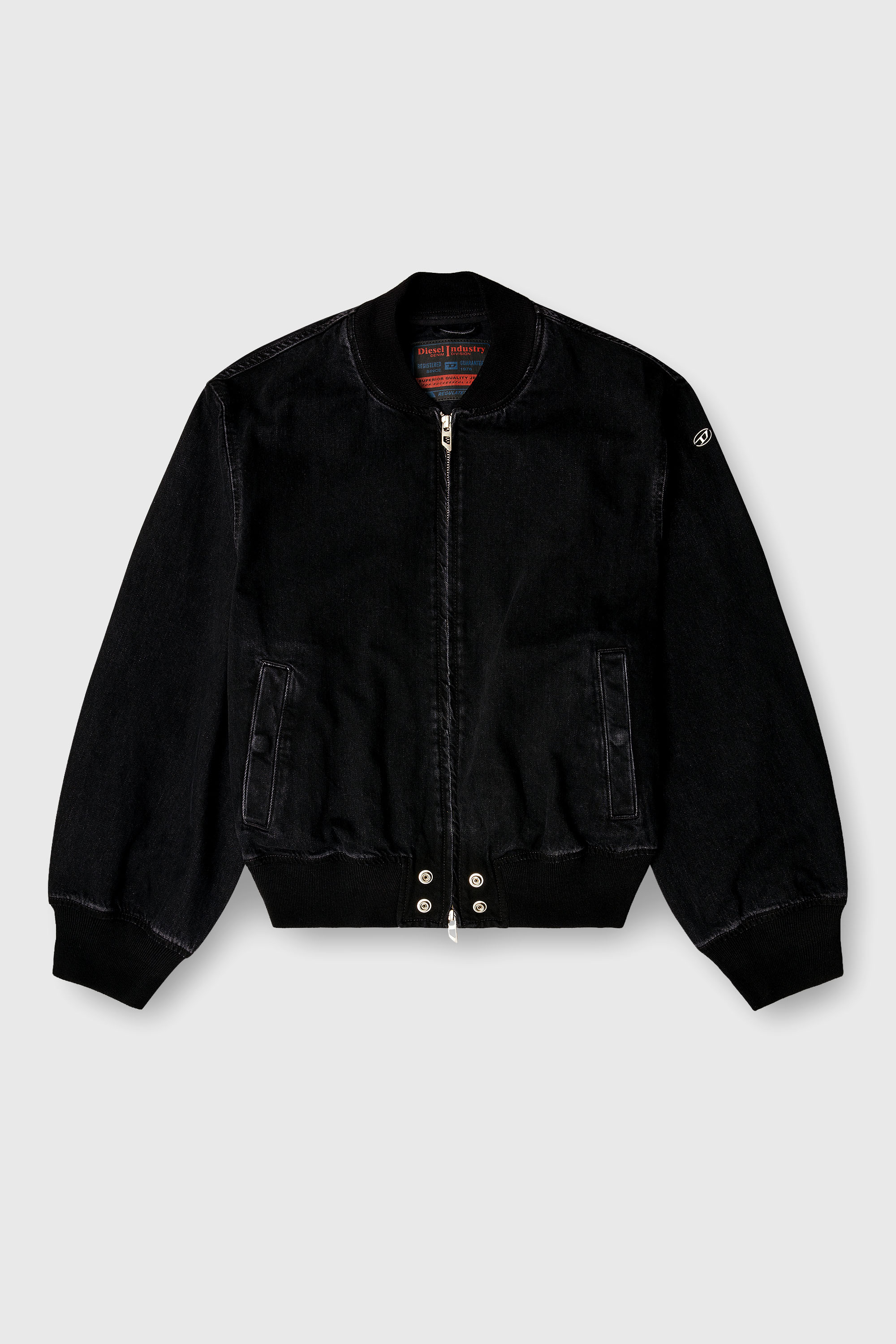Diesel - D-GUZ, Blouson aviateur en denim Mixte in Noir - 2