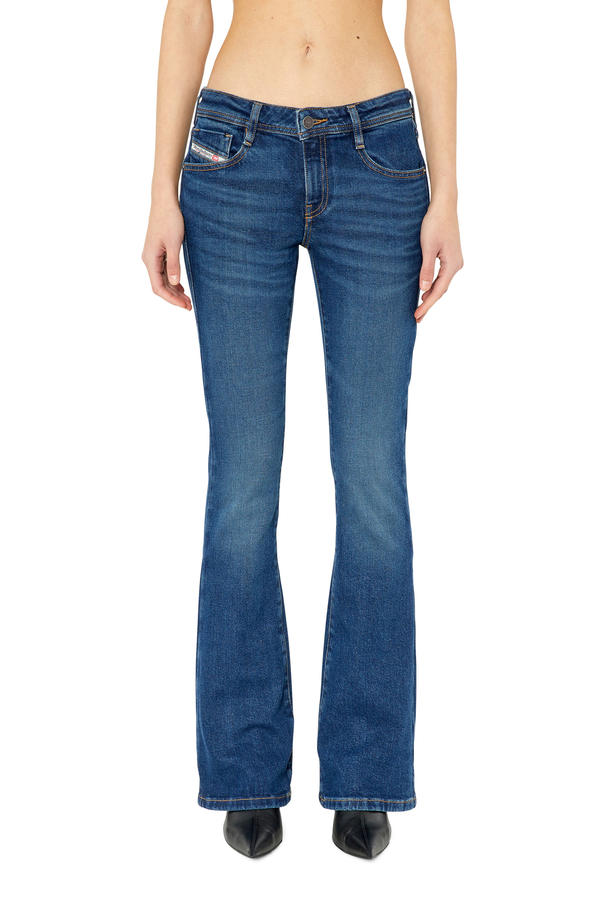 Diesel - 1969 D-Ebbey 0GYCS Bootcut and Flare Jeans, Blu Scuro - Image 1