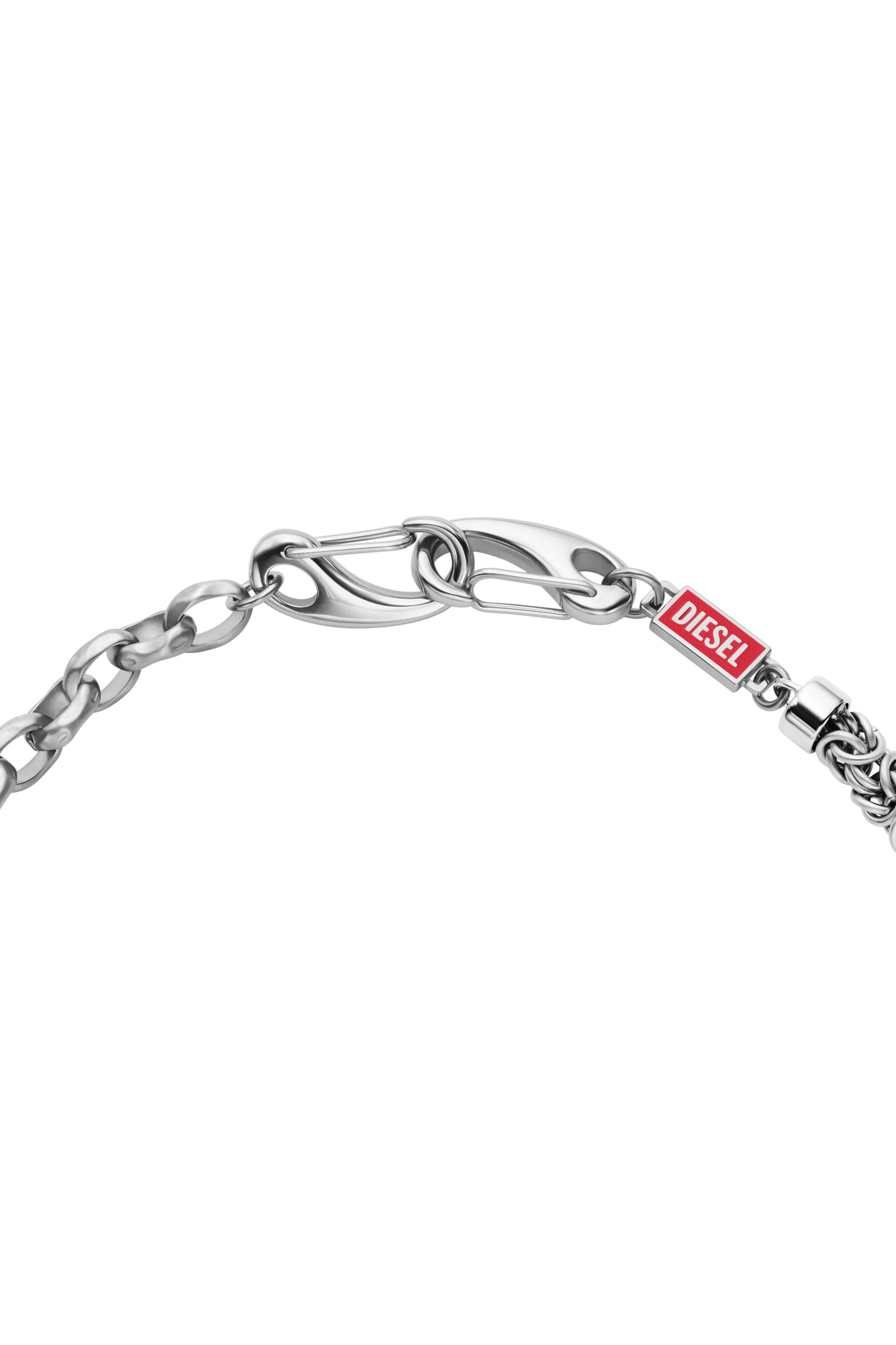 Diesel - DX1694040 JEWELLERY, Unisex Mehrreihige Halskette aus Edelstahl in Silber - 2