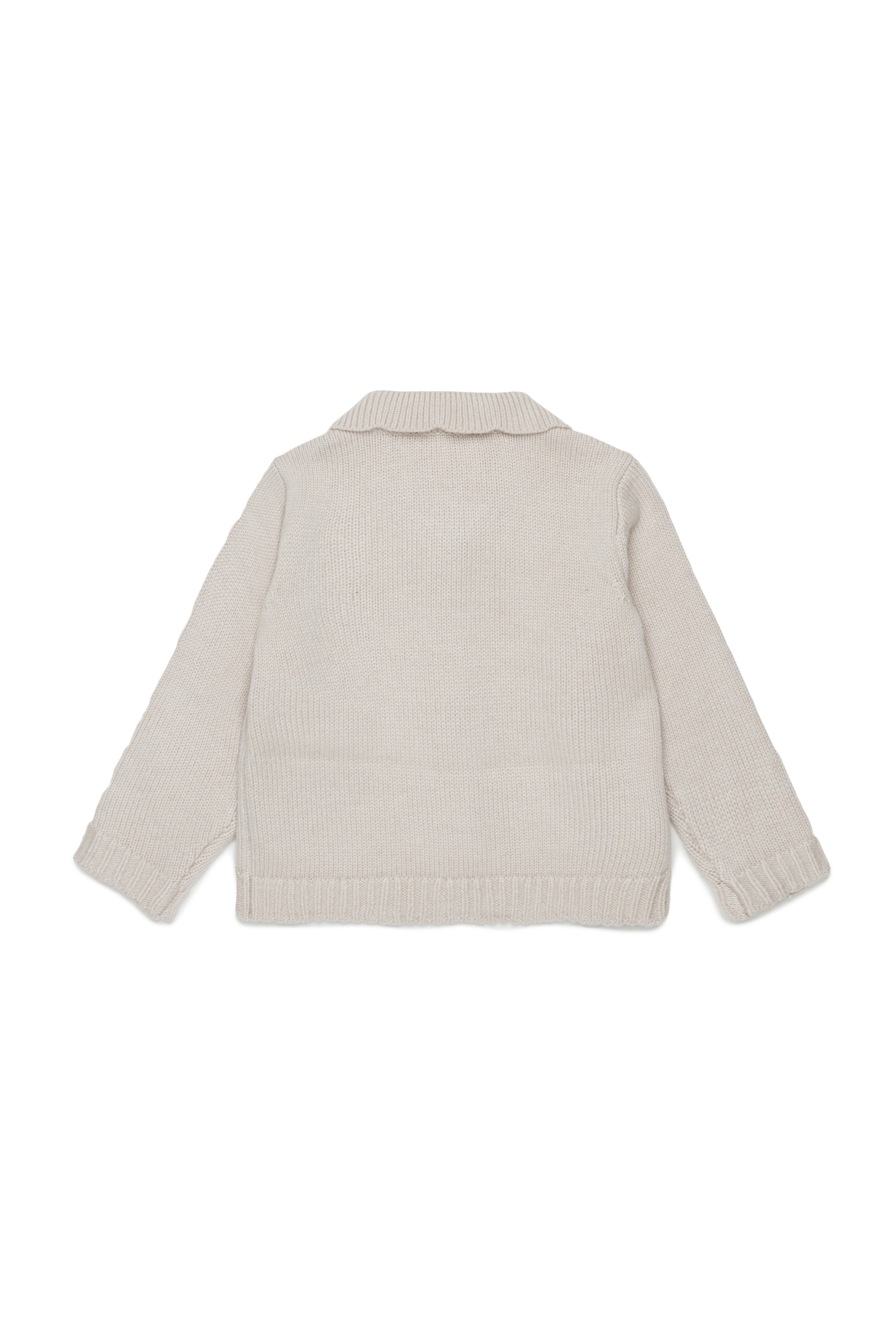 Diesel - KSCALOB, Cardigan in cachemire con colletto smerlato Donna in Bianco - 2