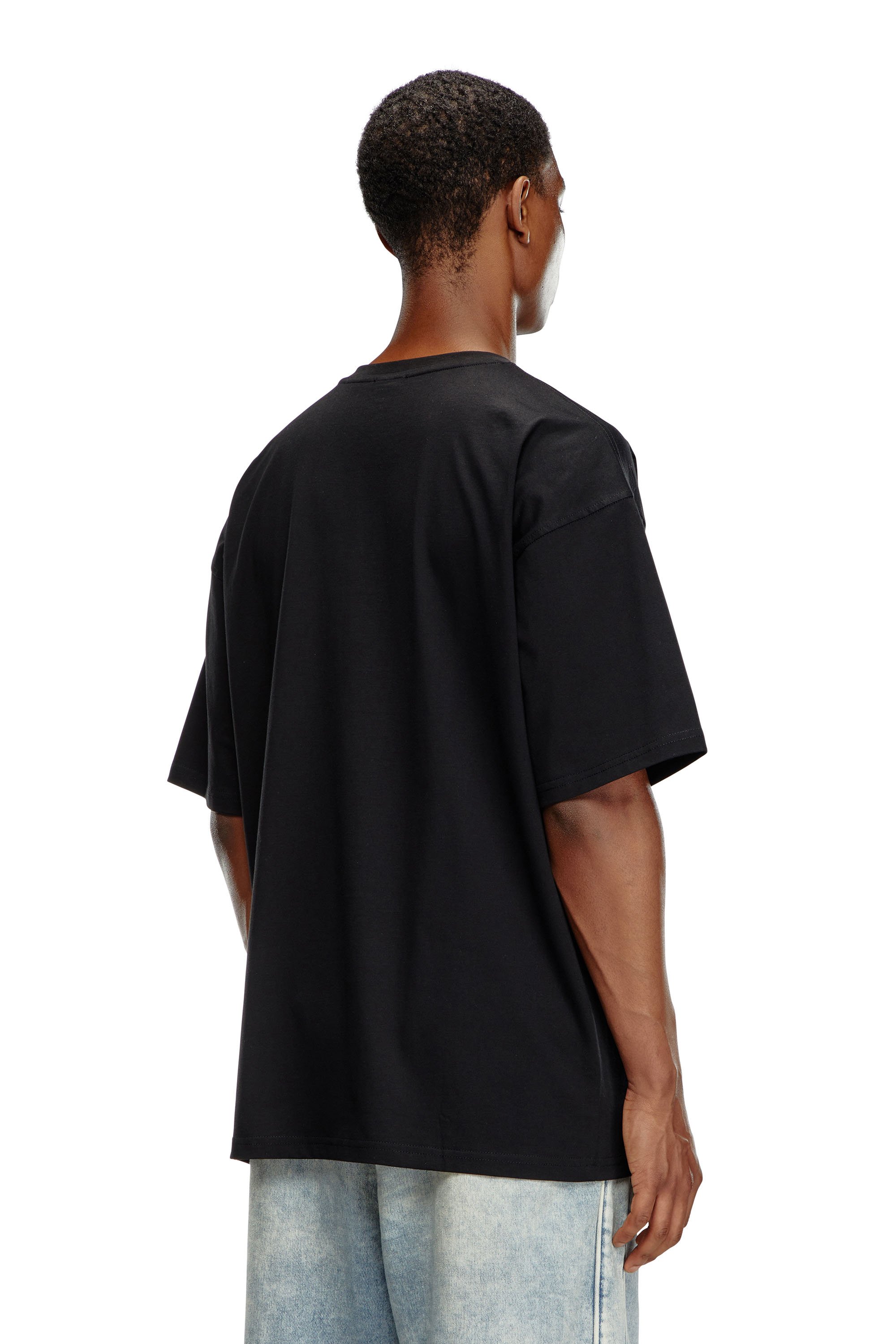 Diesel - T-BOXT-OD, Mixte T-shirt avec Oval D brodé in Noir - Image 2