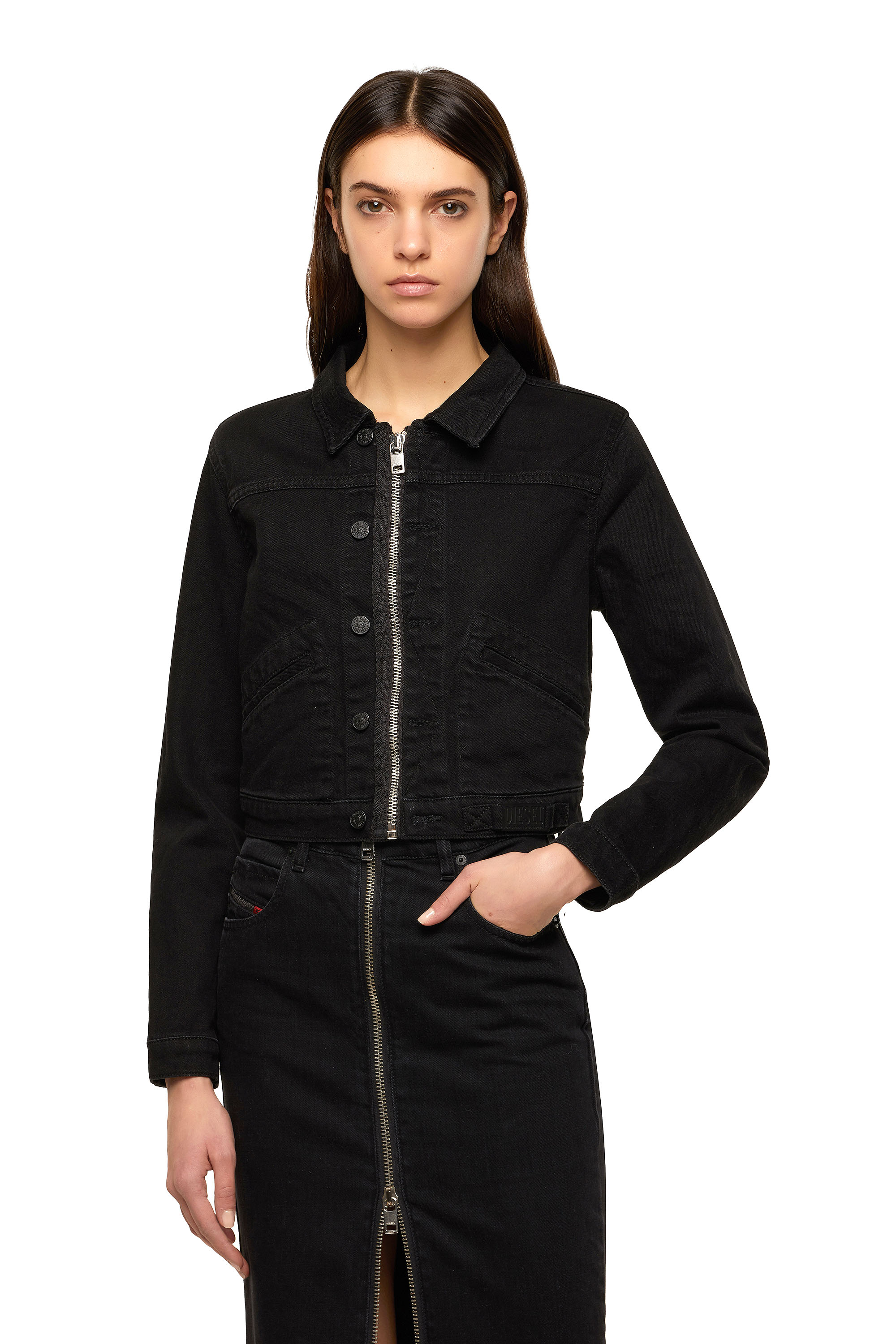 DE-BLONDY, Noir - Vestes en denim