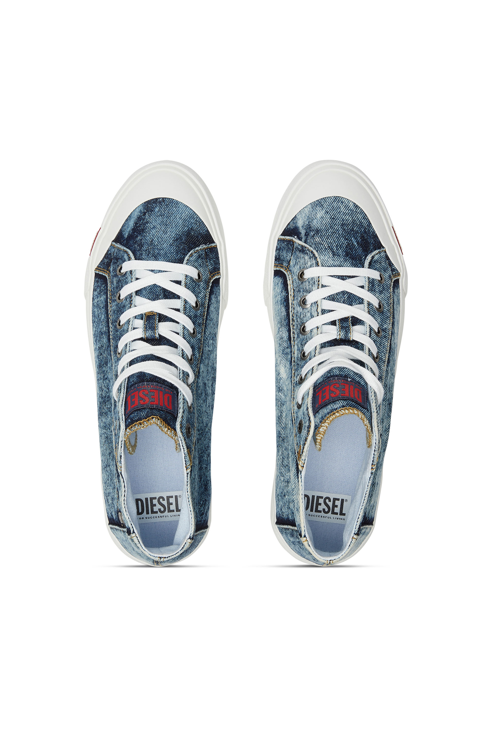 Diesel - S-ATHOS NMD MID, S-Athos-Sneaker high-top in denim con taschino Uomo in Blu - 5