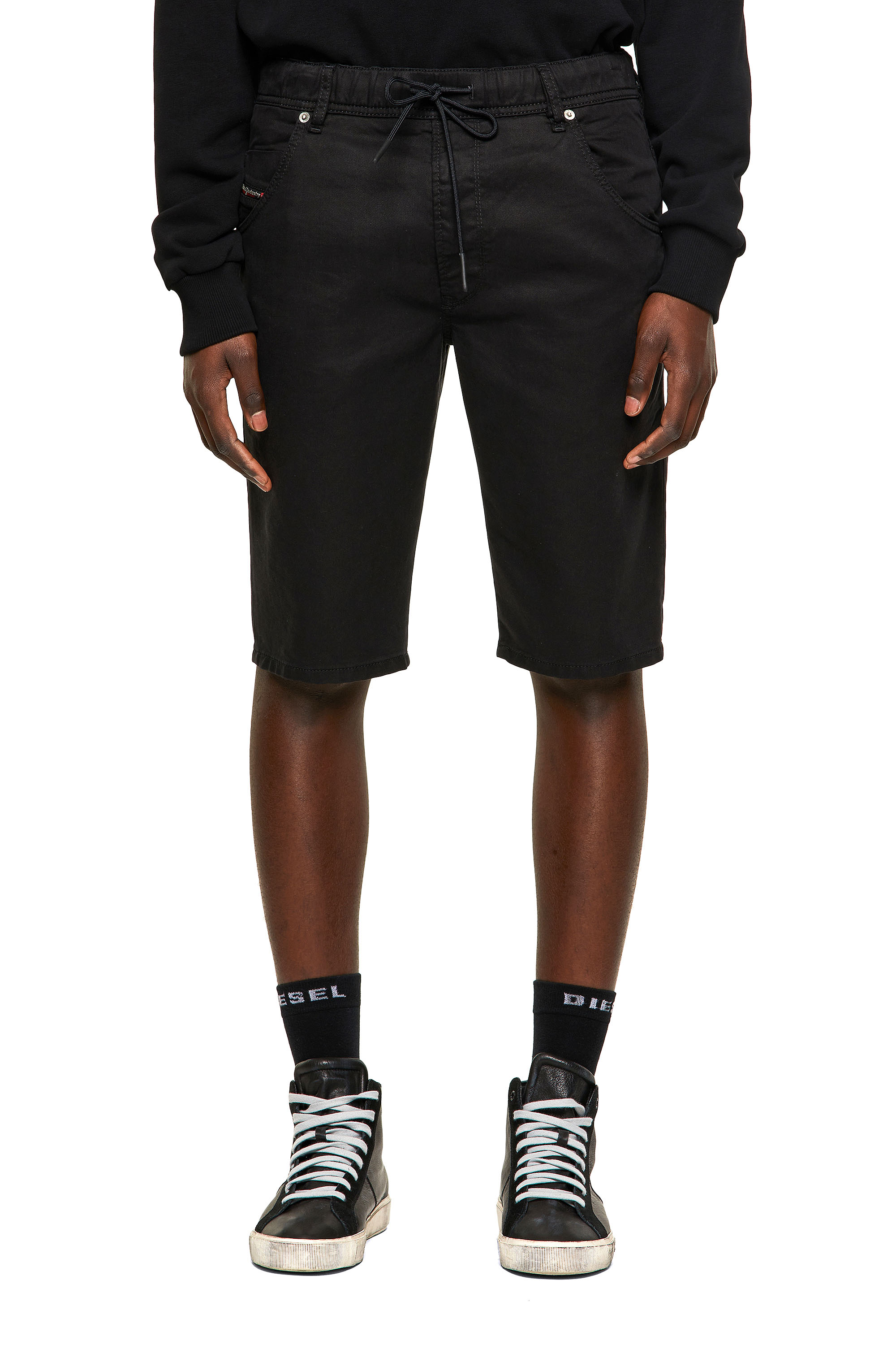 D-KROOSHORT JOGGJEANS, Noir/Gris foncé - Shorts