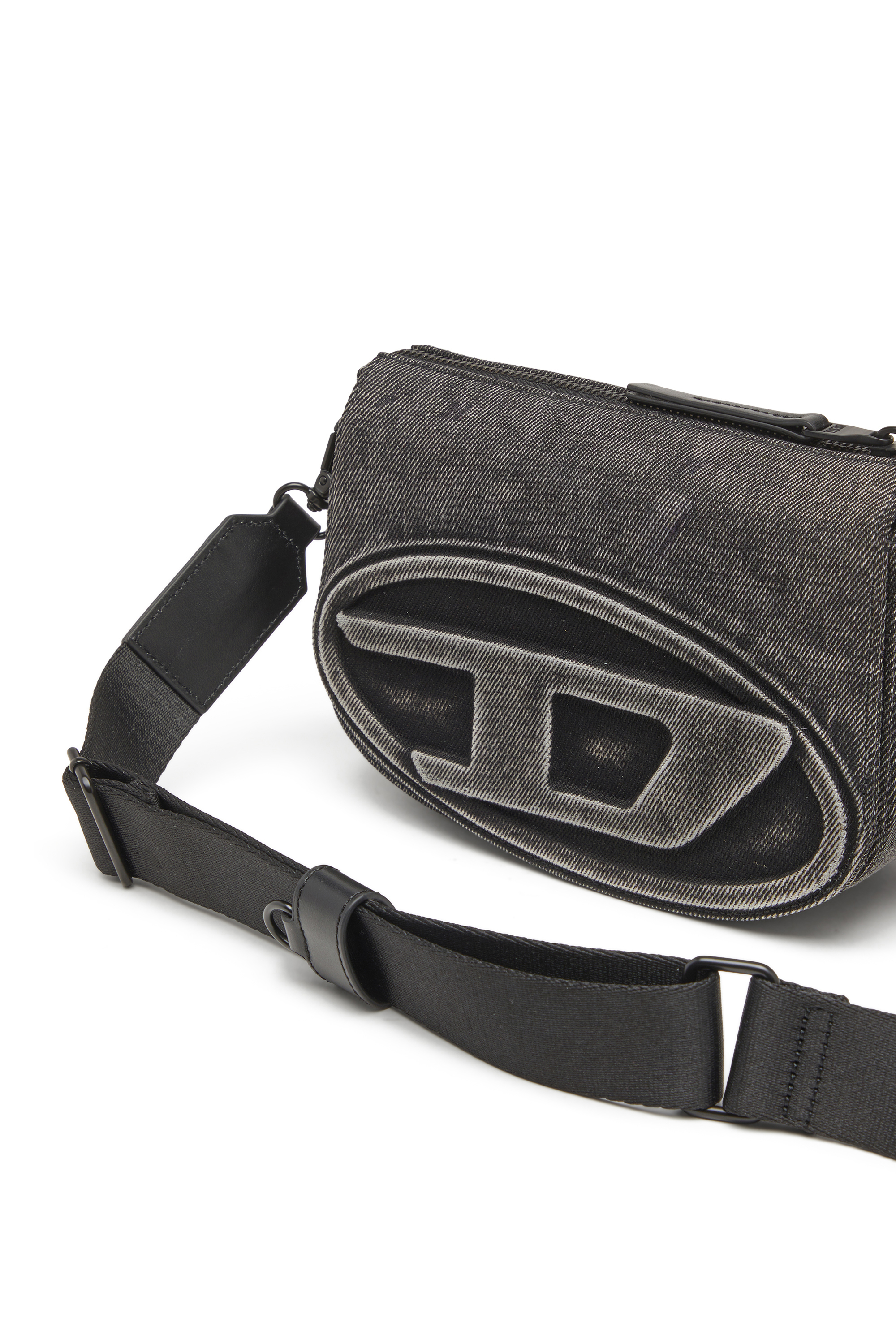 Diesel - 1DR CAMERA BAG, 1DR-Camera bag in washed denim Unisex in Grigio - 5