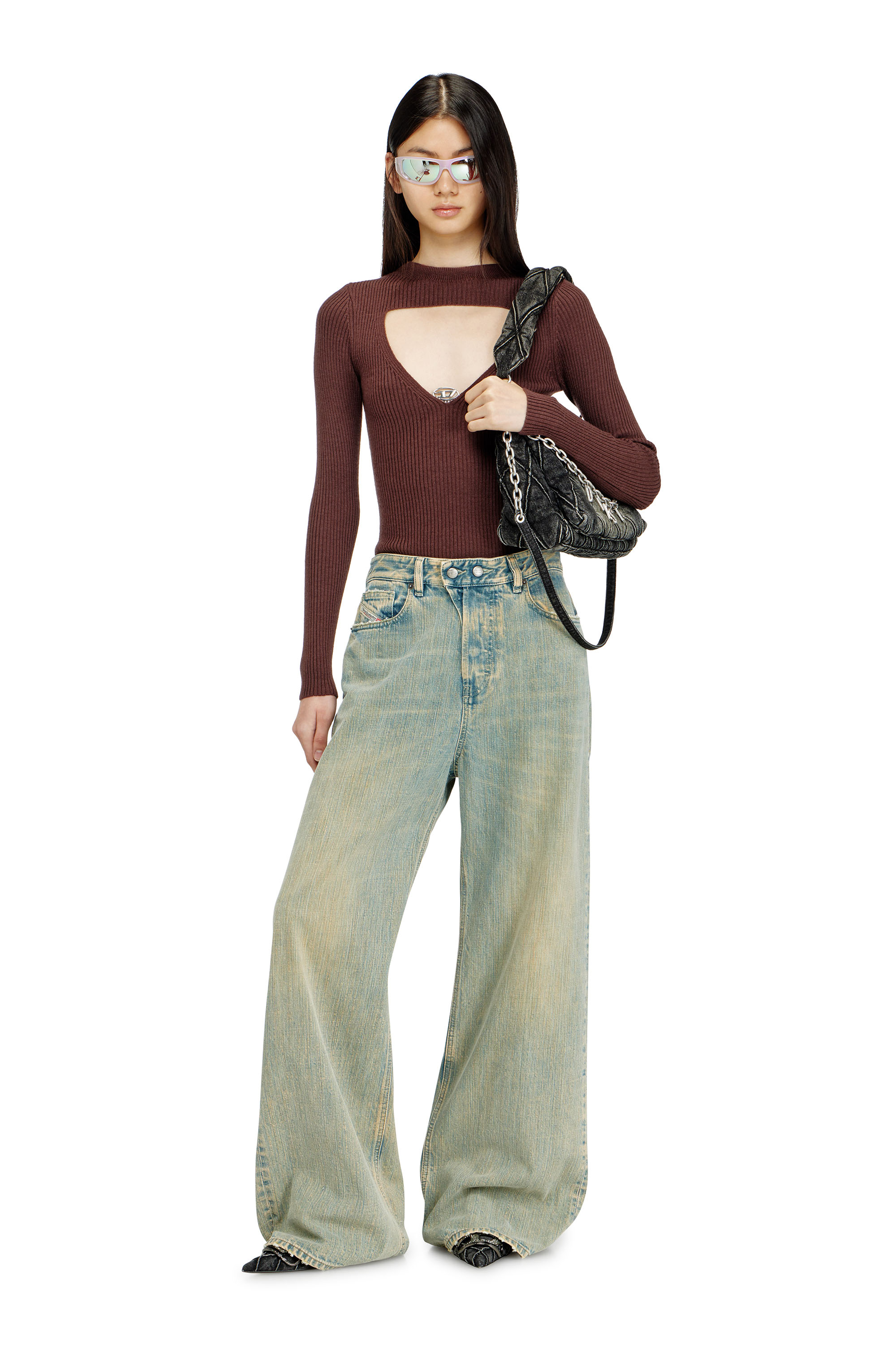 Diesel - Woman's Relaxed Jeans 1996 D-Sire 007CY, Medium blue - 2