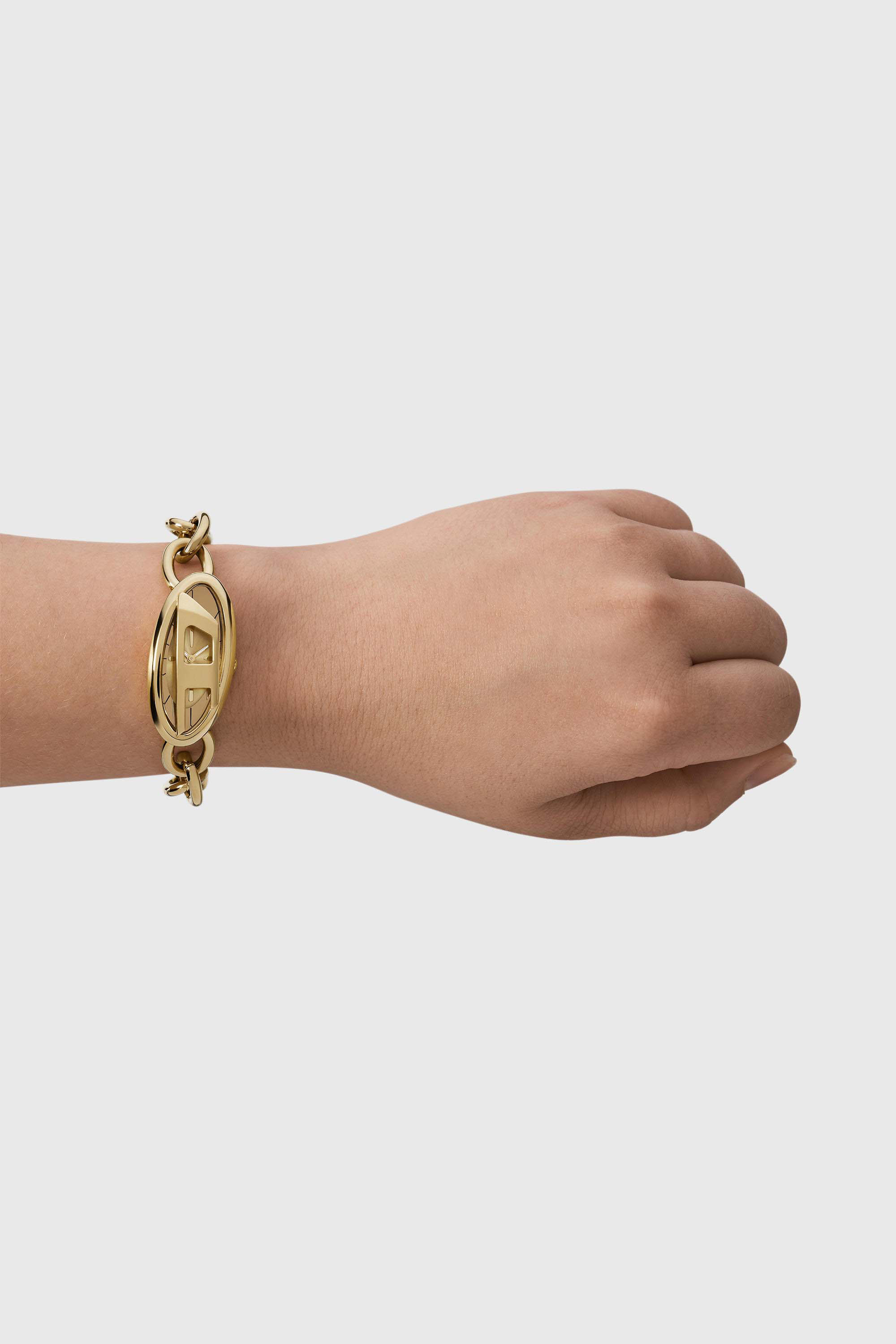 Diesel - DZ5611 WATCH, Damen D-Era Armbanduhr aus goldenem Edelstahl mit zwei Zeigern in Gold - 4