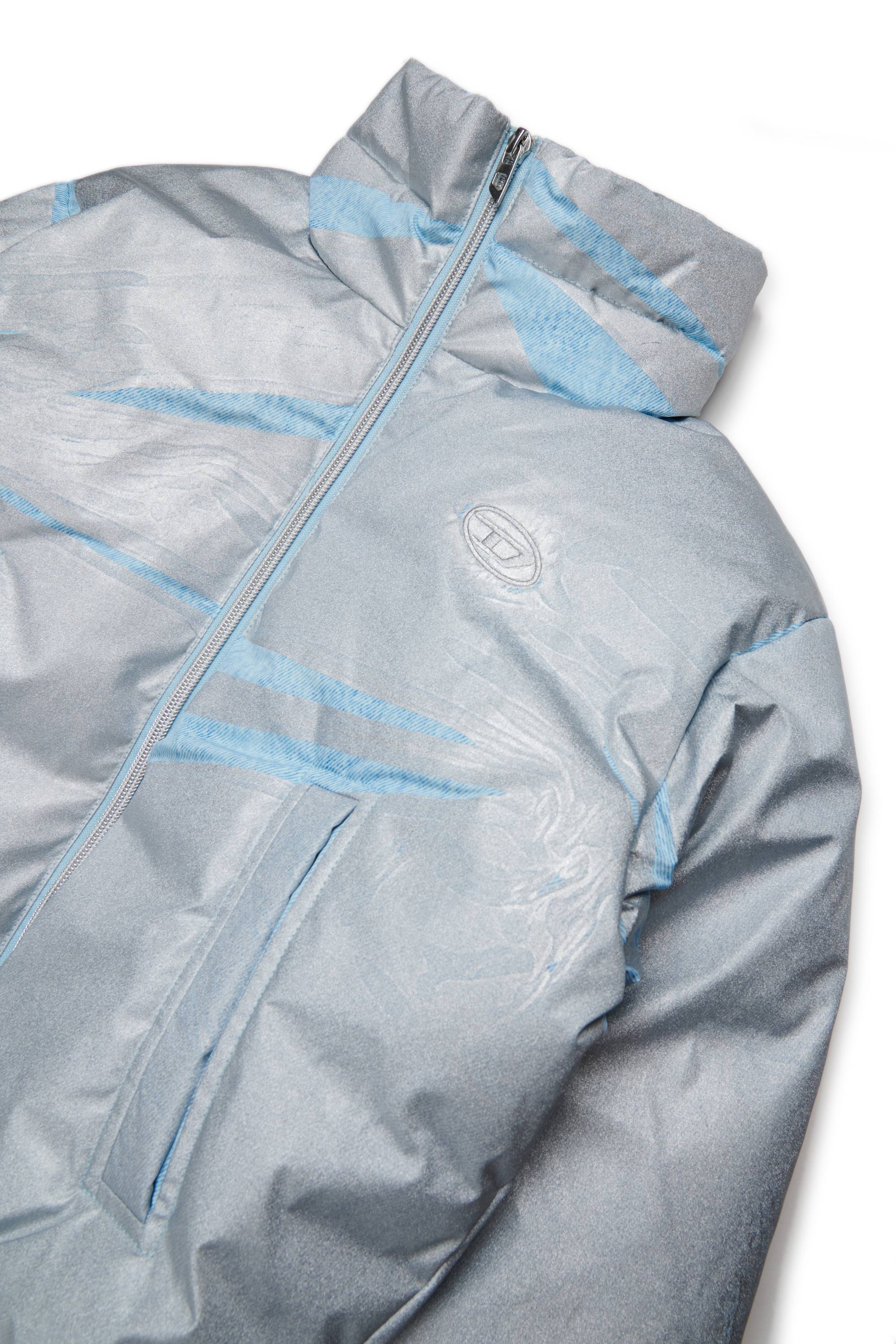 Diesel - JWHIMSY, Veste à fermeture éclair frontale Femme in Bleu - 3