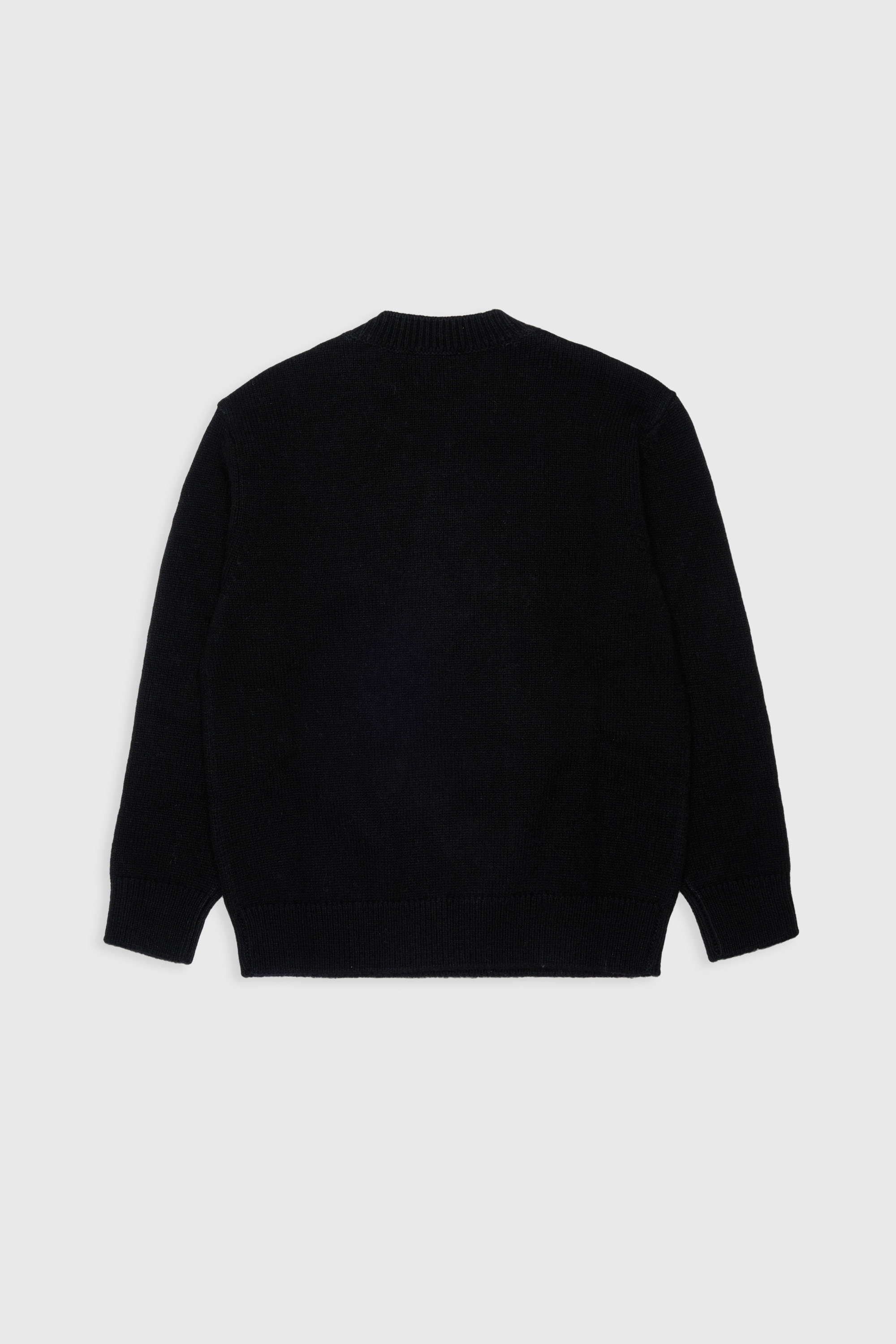 Diesel - KONZI OVER, Pull enrichi de cachemire avec logo destroyed Homme in Noir - 2