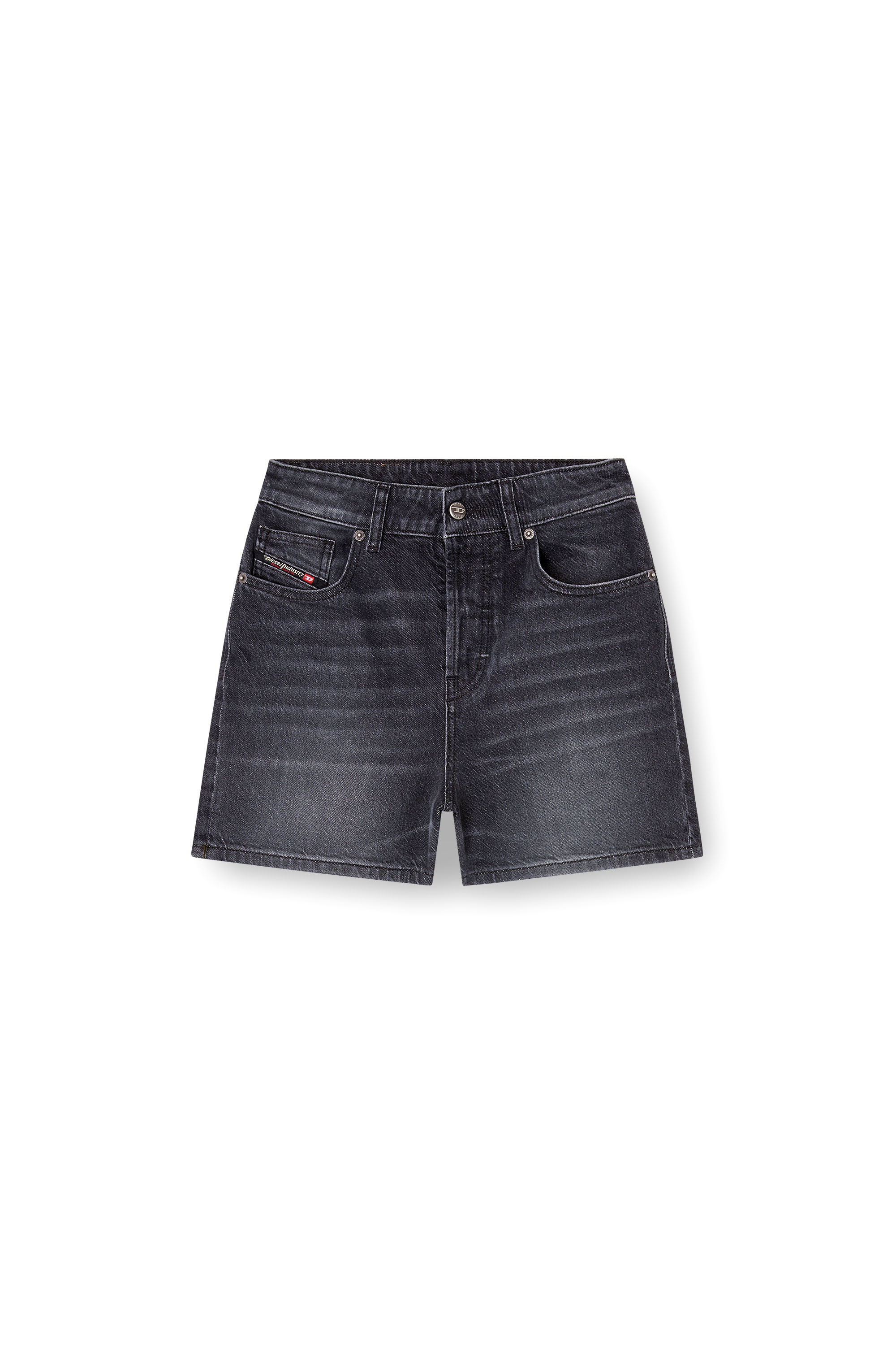 DE-JIRO, Nero Diesel - DE-JIRO, Short in denim Donna in Nero - 2