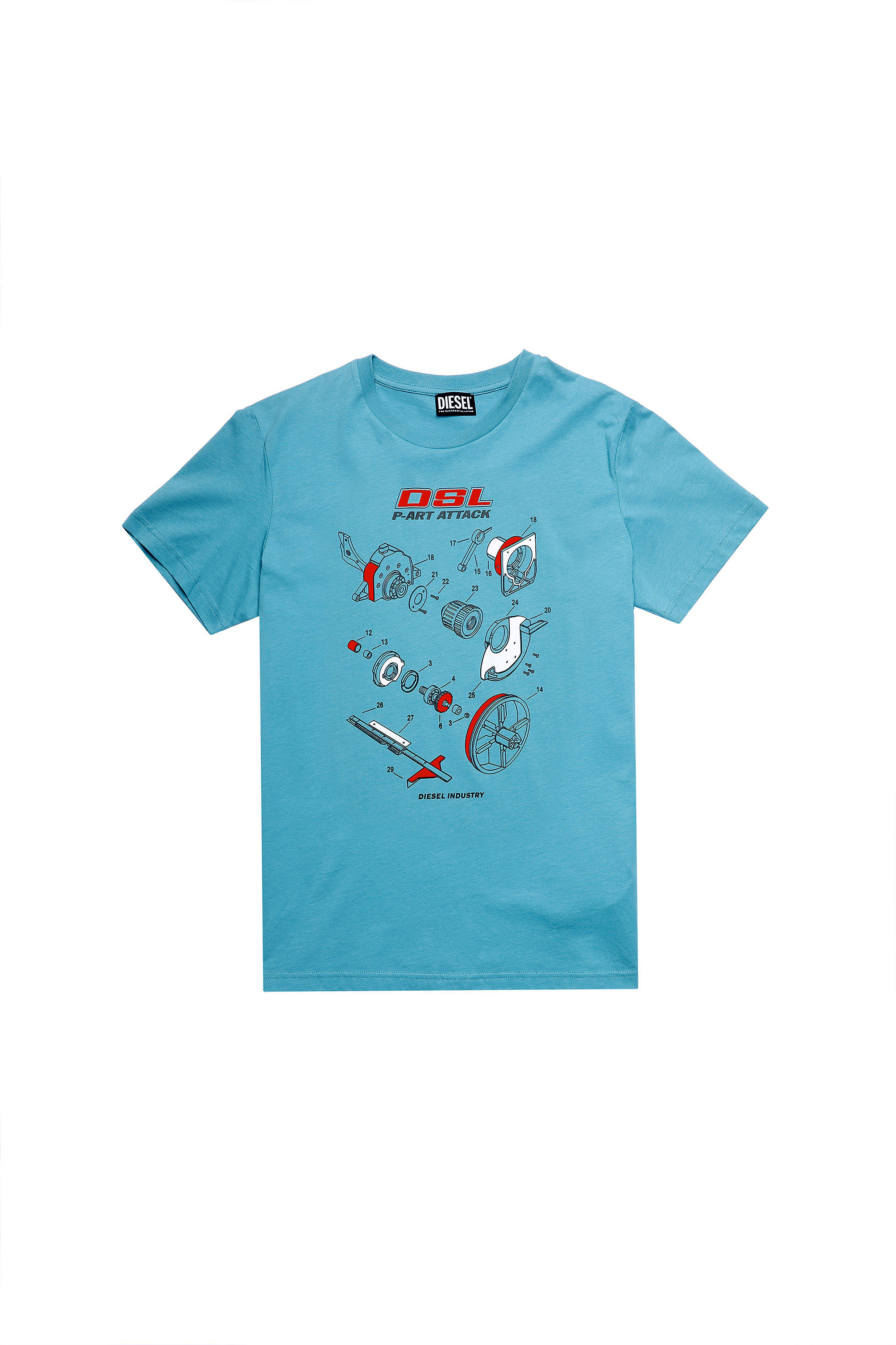 T-JUST-B53, Blau - T-Shirts
