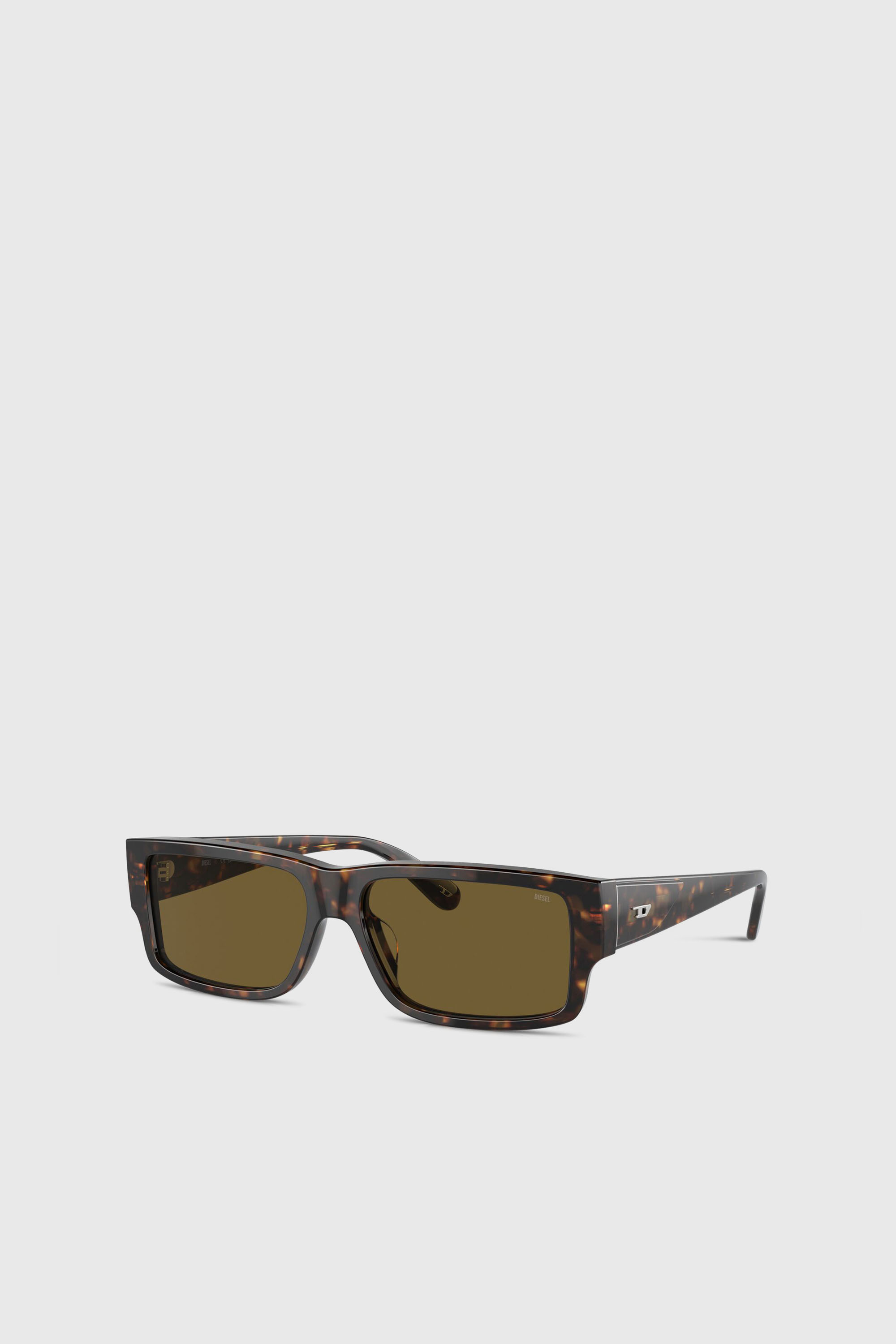 Diesel - 0DL2003 SIZE 57, Occhiali da sole rettangolari Uomo in Marrone - 5