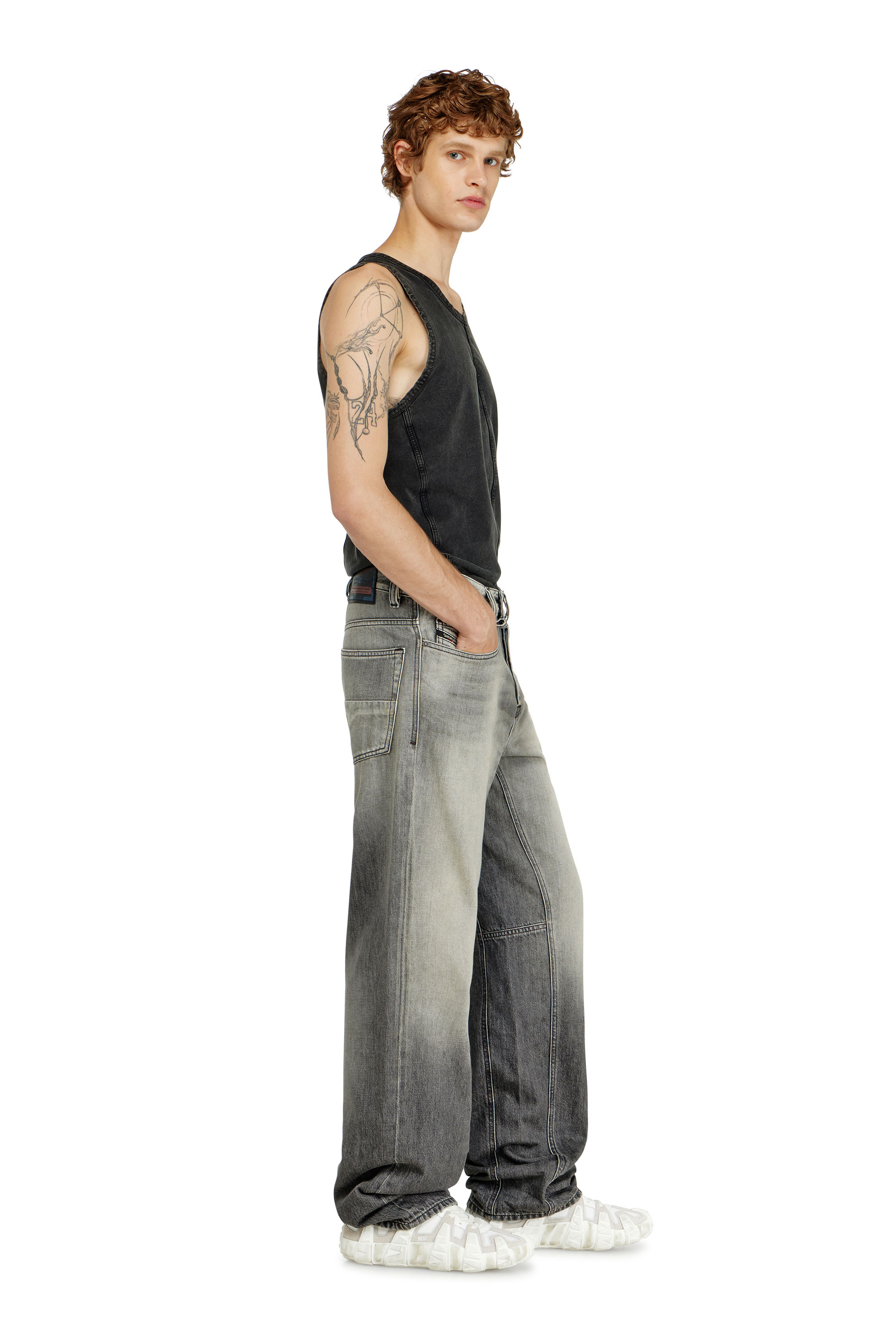 Diesel - Herren Relaxed Jeans 2001 D-Macro 09P56, Grau - 4