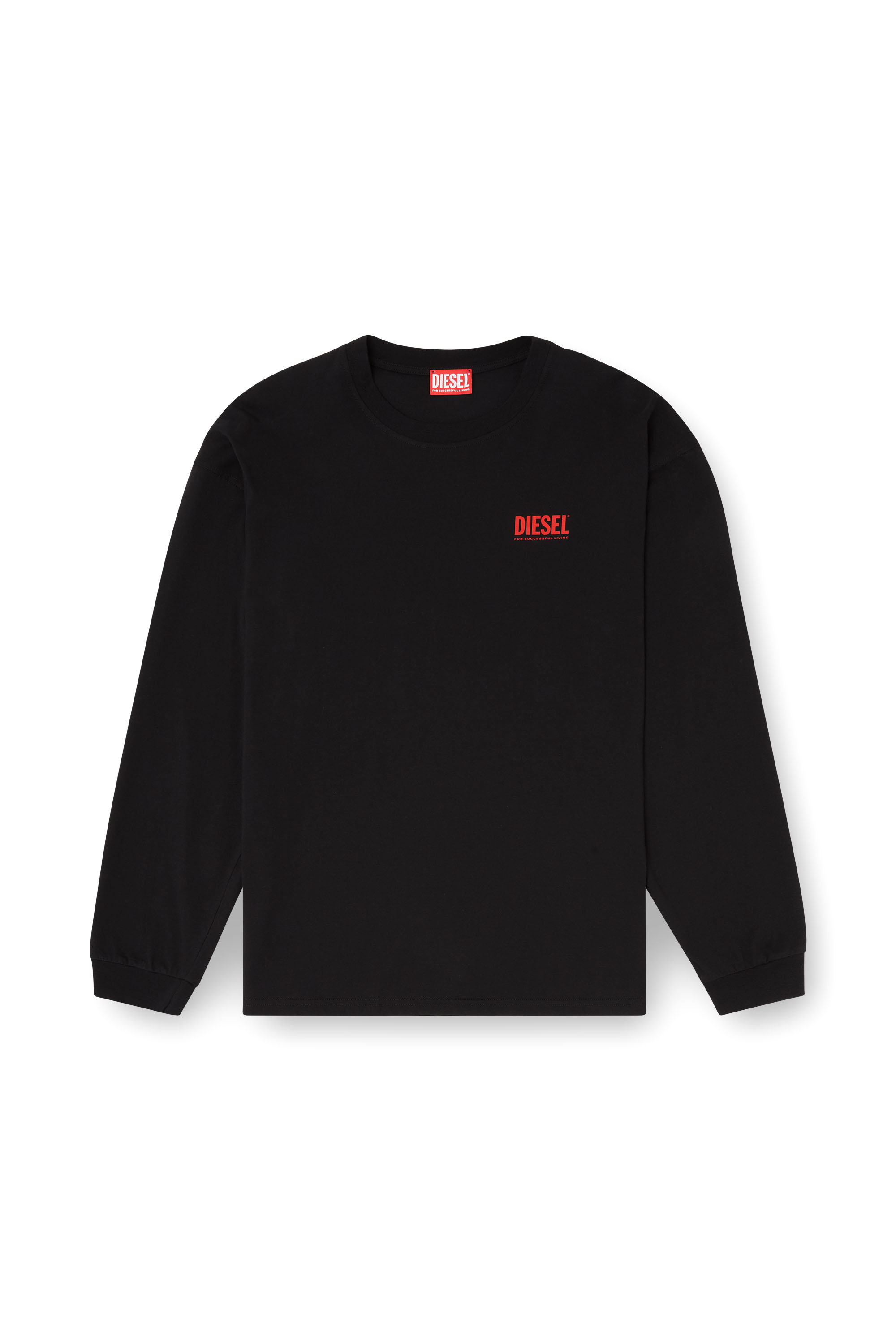 Diesel - T-BOXT-LS-BISK, T-shirt a maniche lunghe dal taglio rilassato con loghi Diesel Uomo in ToBeDefined - 3