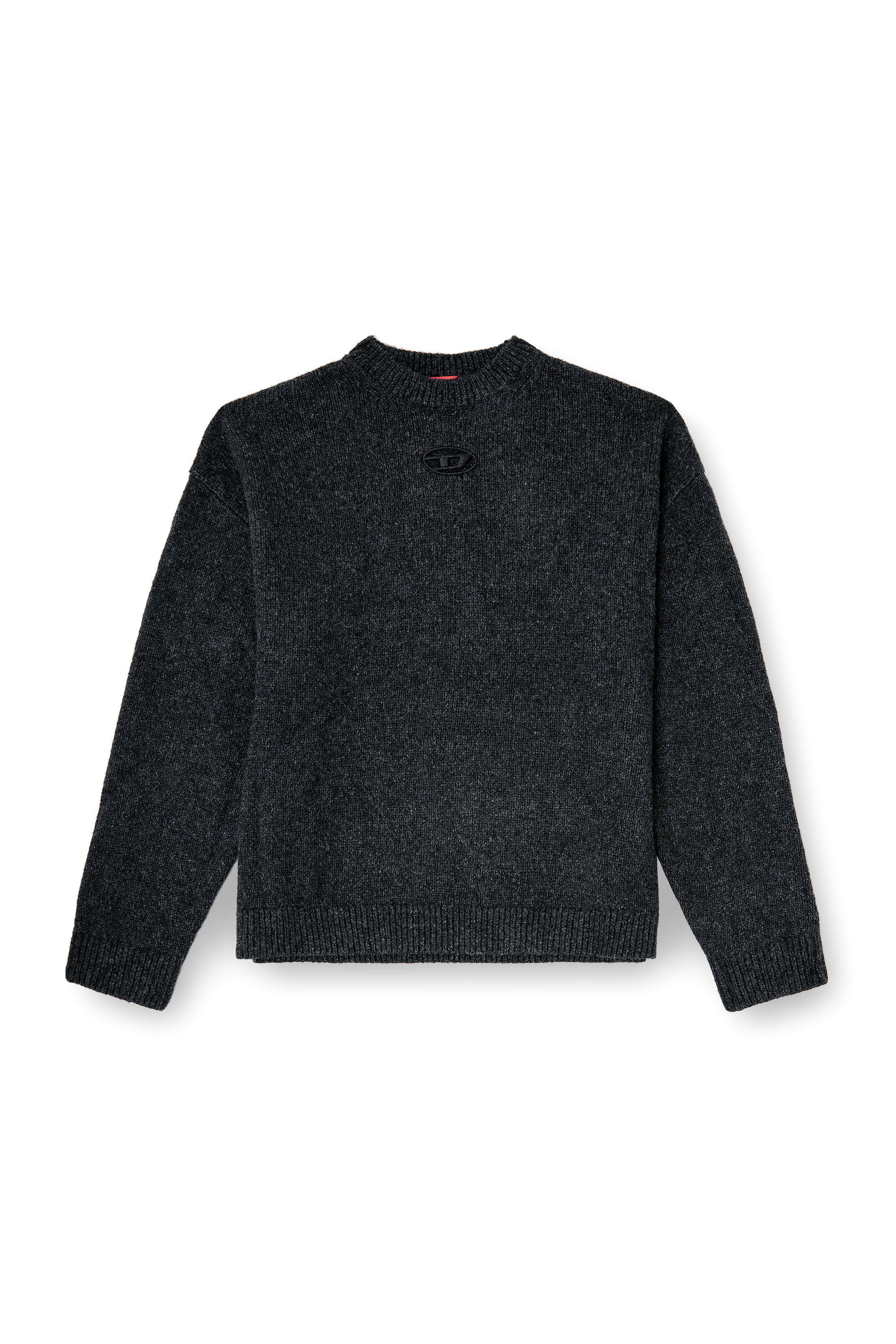 Diesel - K-AREESO, Pull en m&eacute;lange de laine et alpaga Homme in Noir - 3