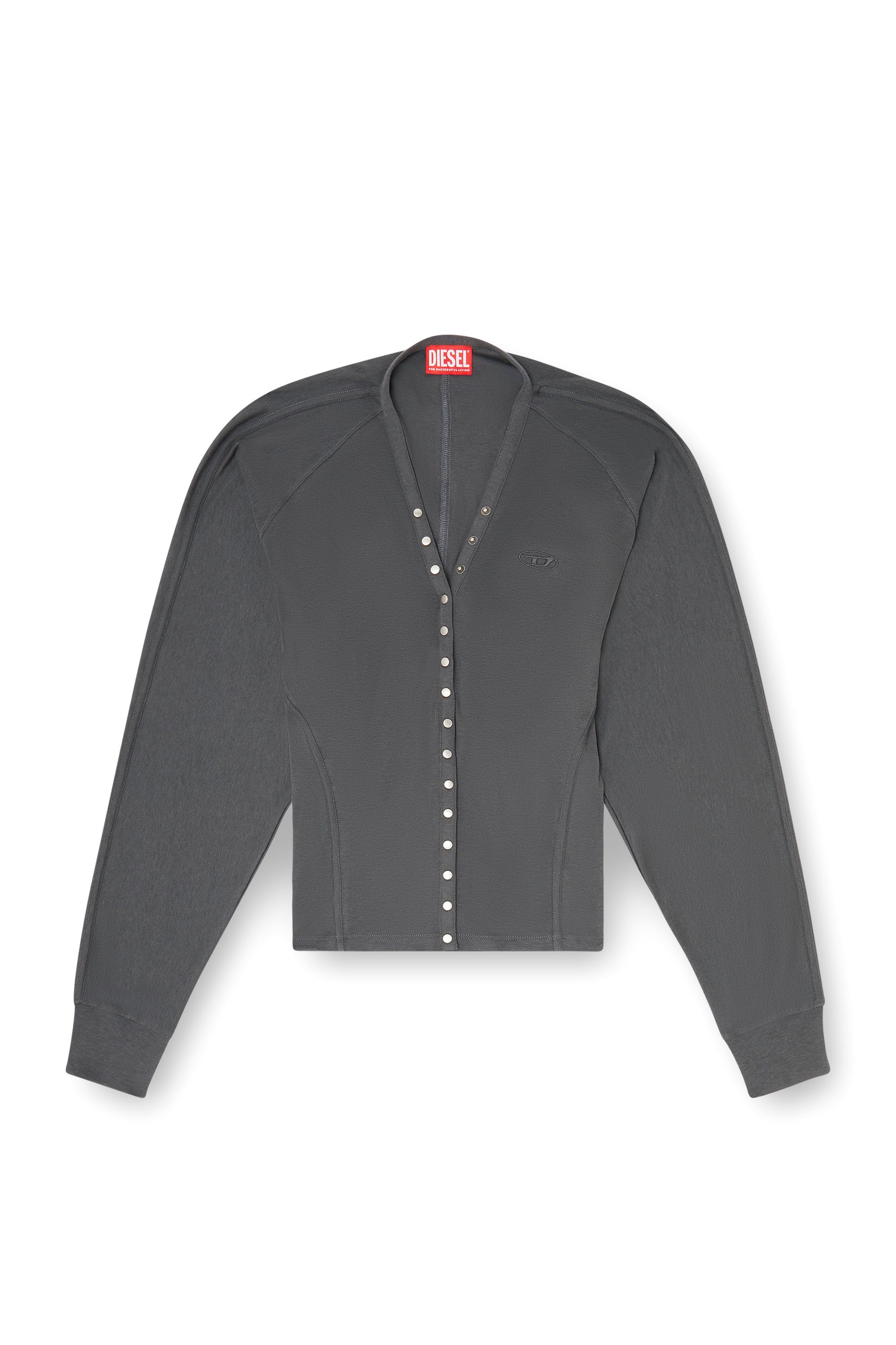 Diesel - T-ISERINA, Damen Cardigan-Top aus Tencel-Mix mit Fledermaus&auml;rmeln in null - 3