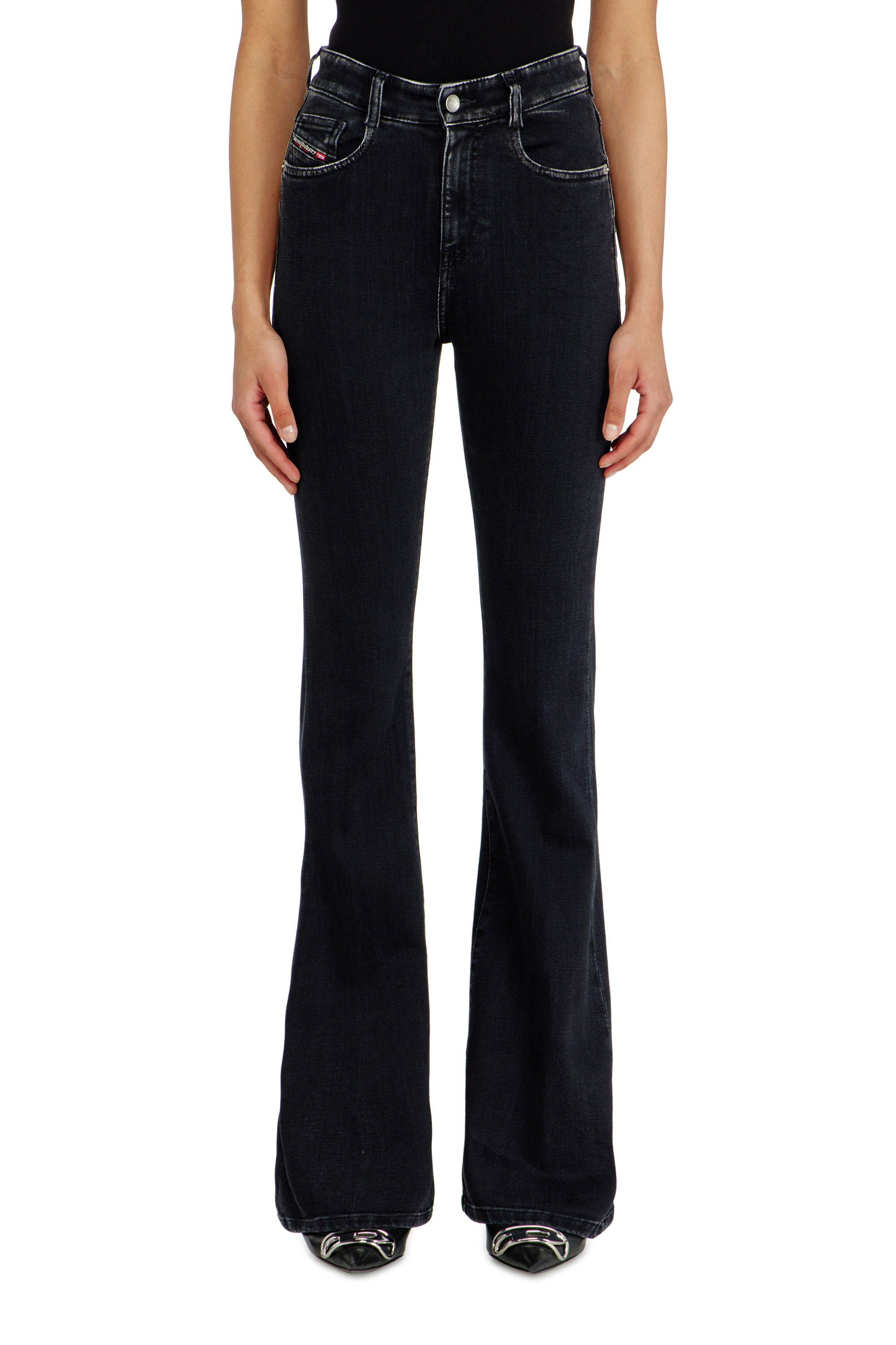 Diesel - Bootcut Jeans 1973 D-Partt 09P75 Femme, Noir/Gris fonc&eacute; - Image 4