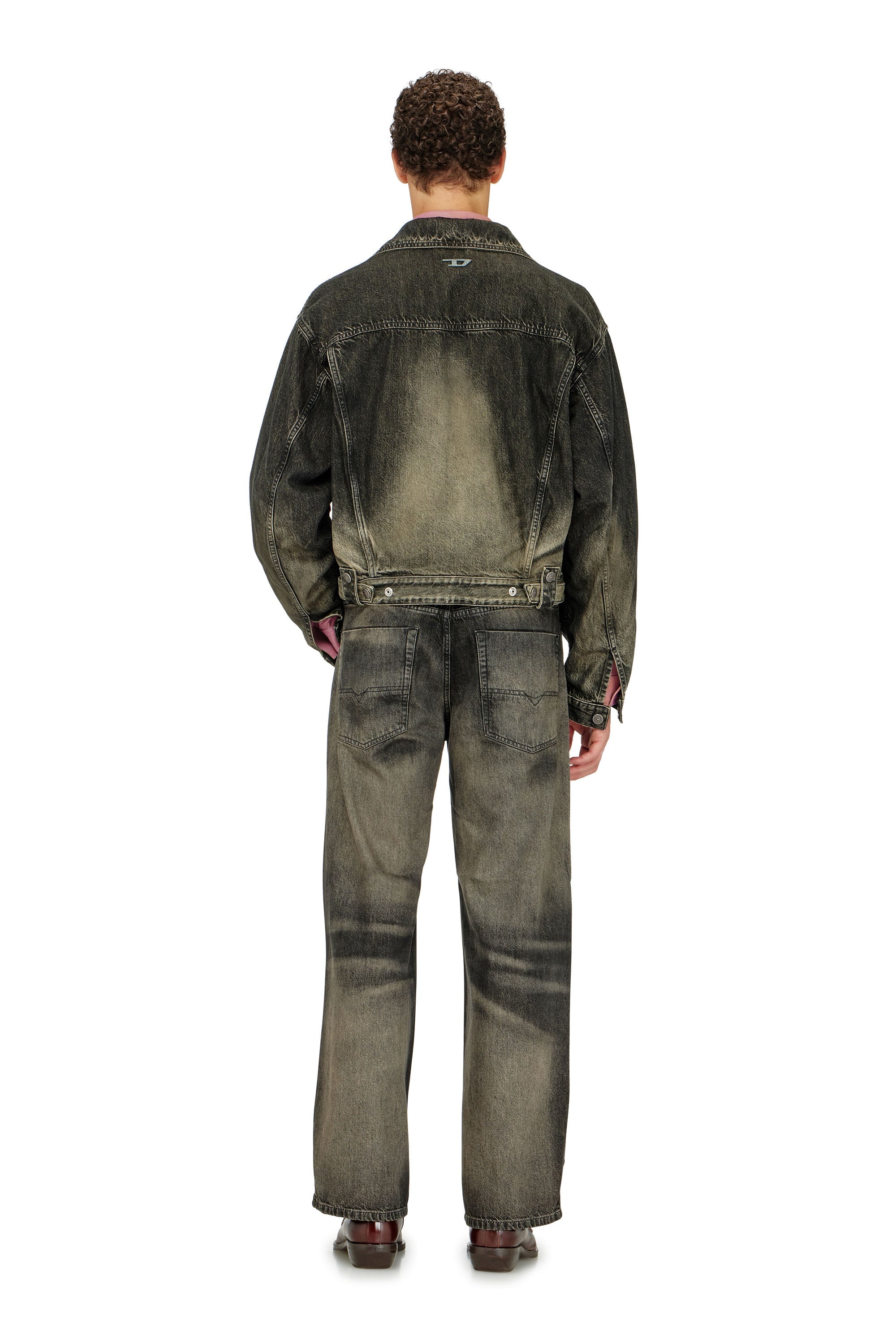 Diesel - Relaxed Jeans 1982 D-Hakou 09R33 Mixte, Noir/Gris fonc&eacute; - Image 4