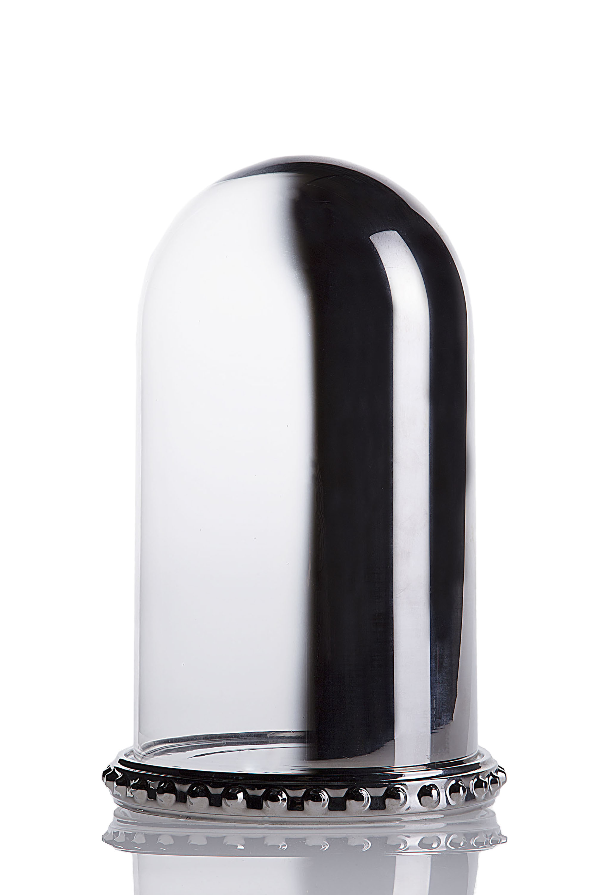 Diesel - 10942 GHOST SHELL, Unisex Kleine Glasglocke mit Porzellanplatte in Silber - 1