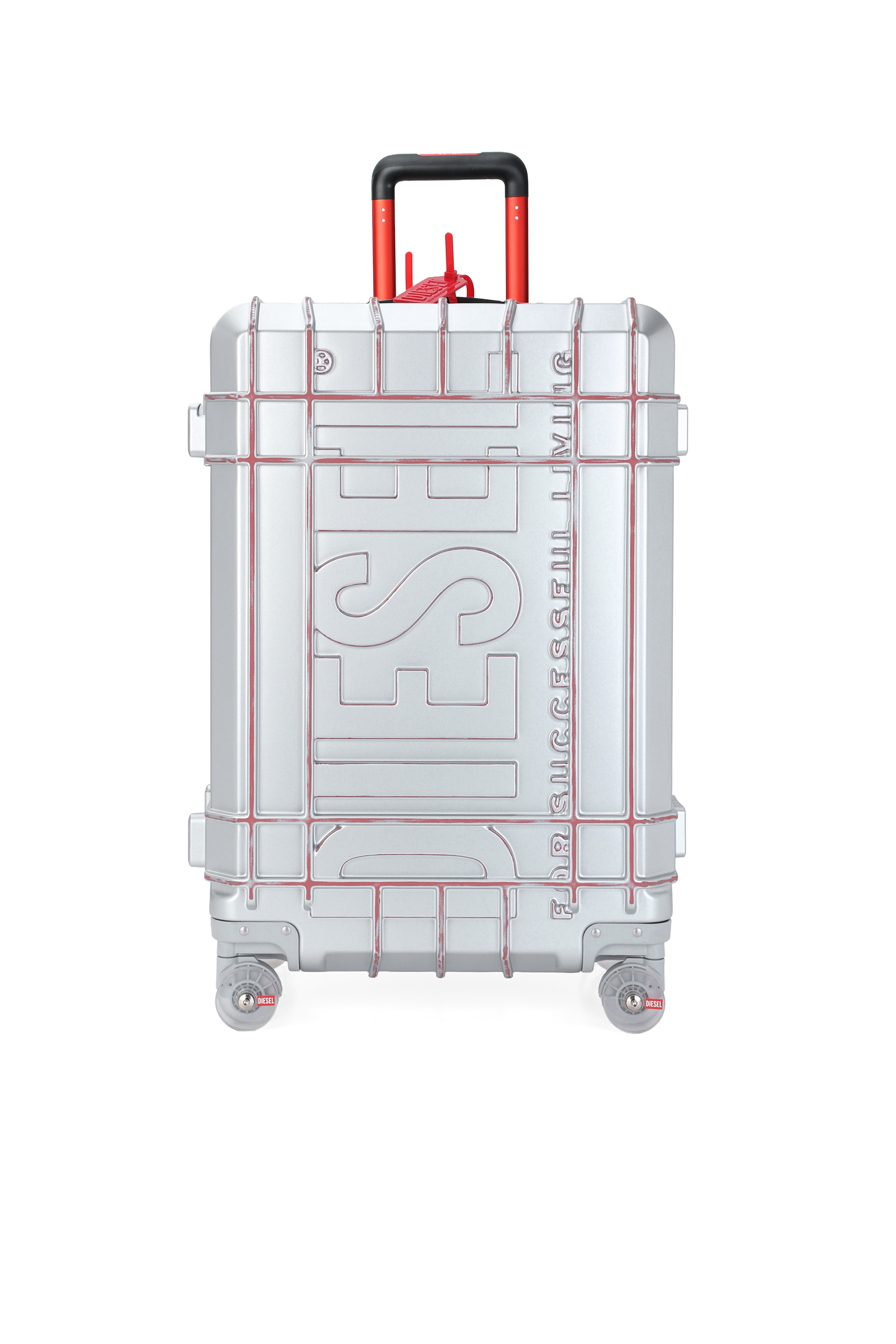 Diesel - DIESEL PC STRONG IMAGE TROLLEY- DSL003, Valise robuste taille L Mixte in Gris argent&eacute; - 1