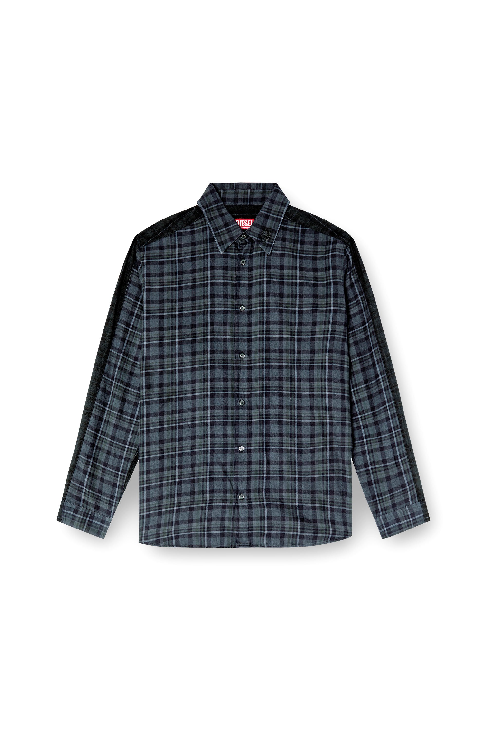 Diesel - S-SIMPLY-CHECK, Camicia in flanella con doppio check Uomo in Multicolor - 3