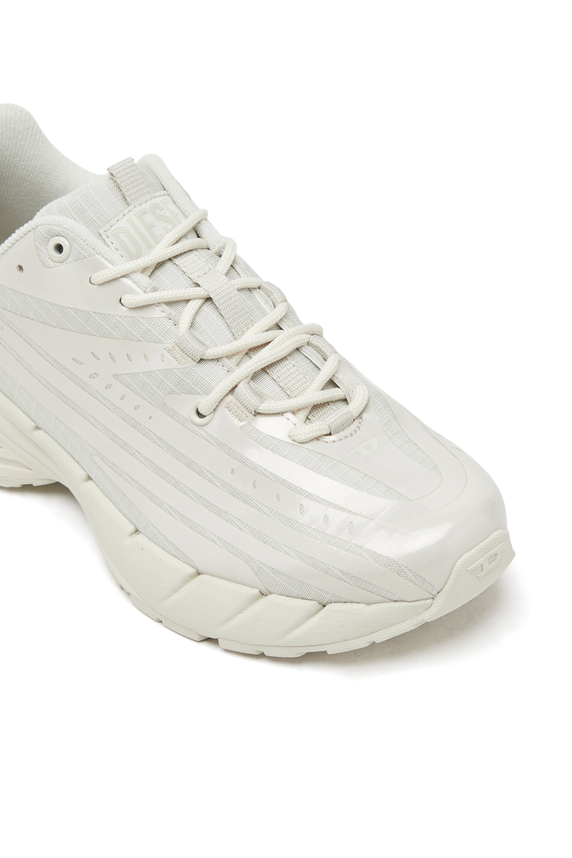 Diesel - D-AIRSPEED LOW W, D-Airspeed Low-Sneakers monochromes avec revêtement nacré Femme in Blanc - 6