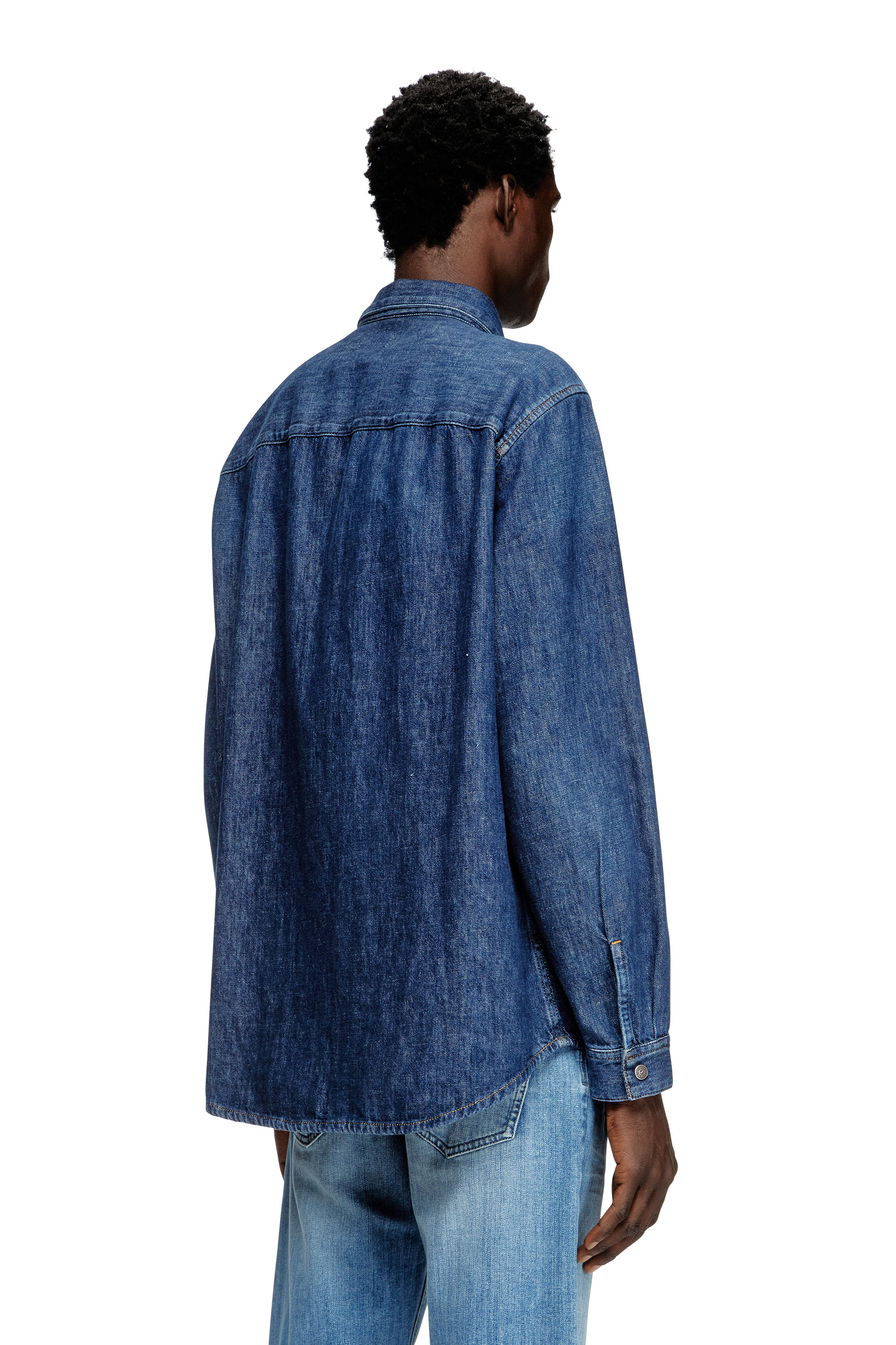 Diesel - D-SIMPLY, Chemise en denim Homme in Bleu - 4