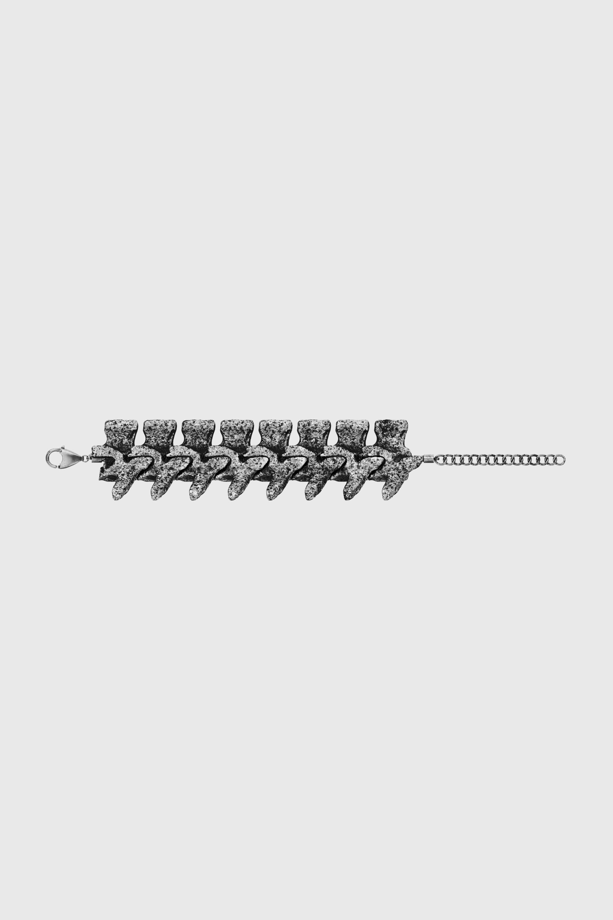 Diesel - DX1709040 JEWELLERY, Unisex Armband mit silberfarbenen Elementen in Dunkelgrau - 3