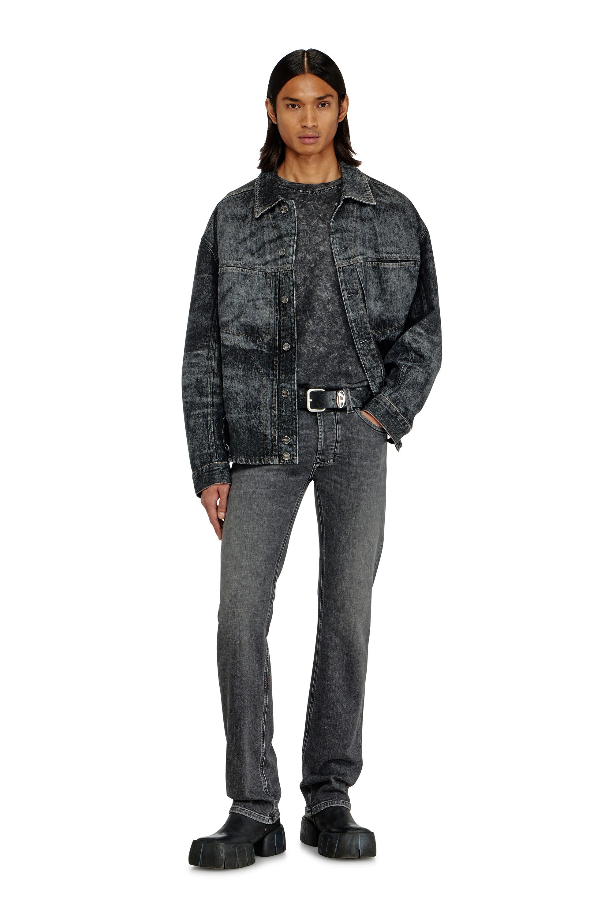 Diesel - Herren Regular Jeans 1985 Larkee 0HDBD, Schwarz/Dunkelgrau - 2