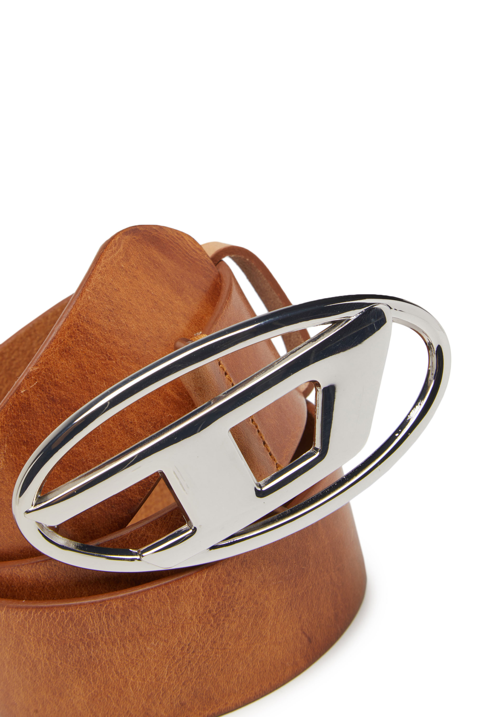 Diesel - B-1DR W, Cintura 3.9 cm con fibbia con logo D Donna in Marrone - 3