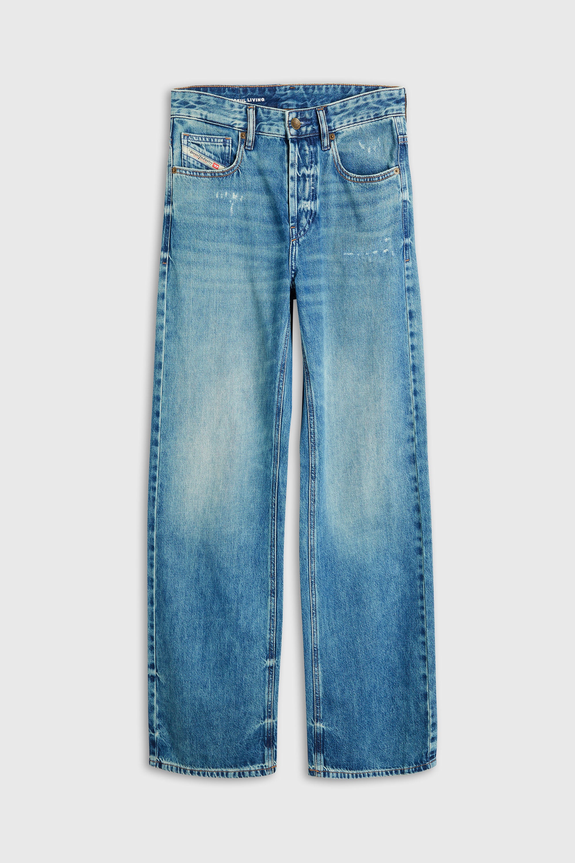 Diesel - Relaxed Jeans 1990 D-Waigee 0TJDI Donna, Blu medio - Image 2
