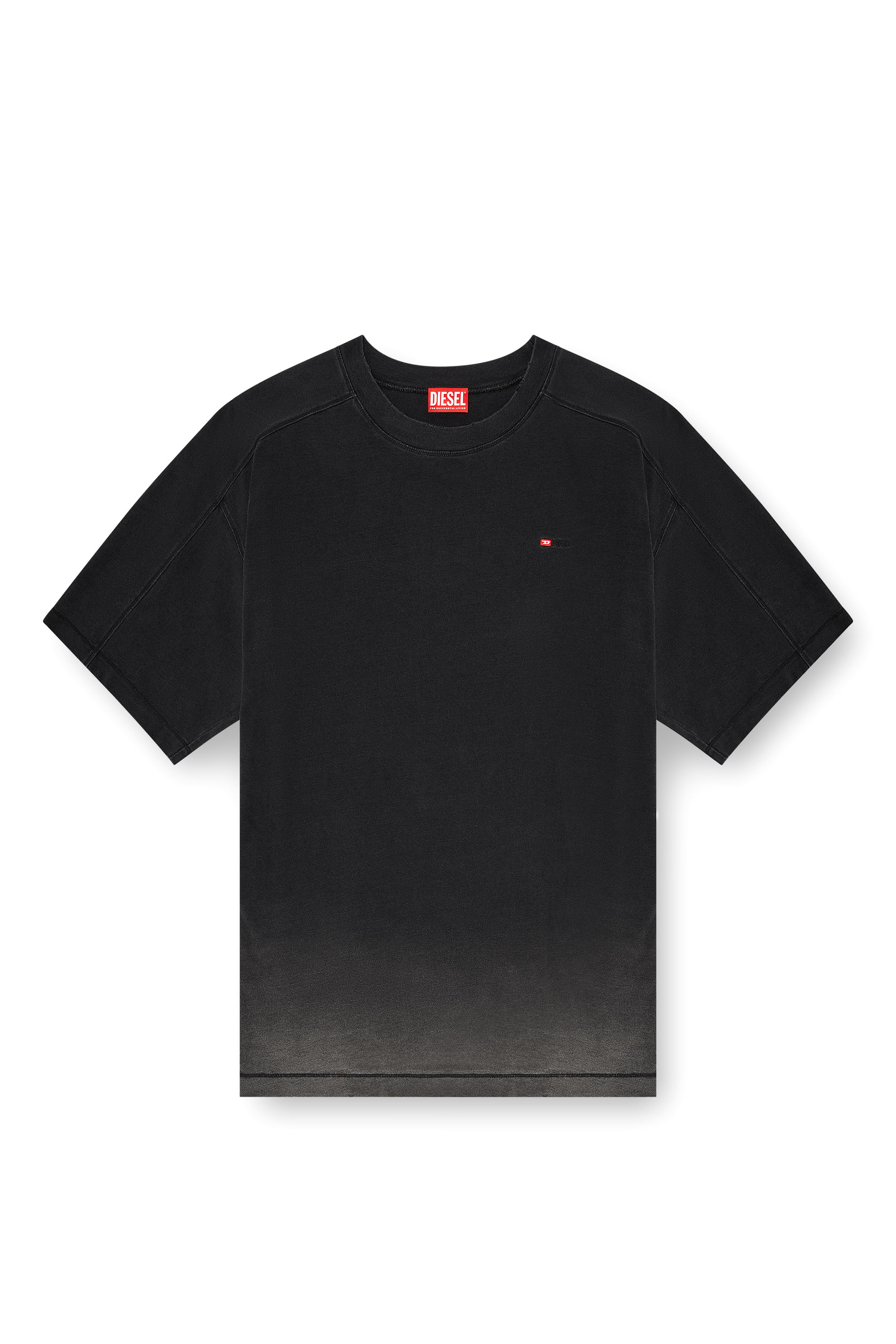 Diesel - T-CROX, T-shirt in cotone effetto sfumato Uomo in ToBeDefined - 2