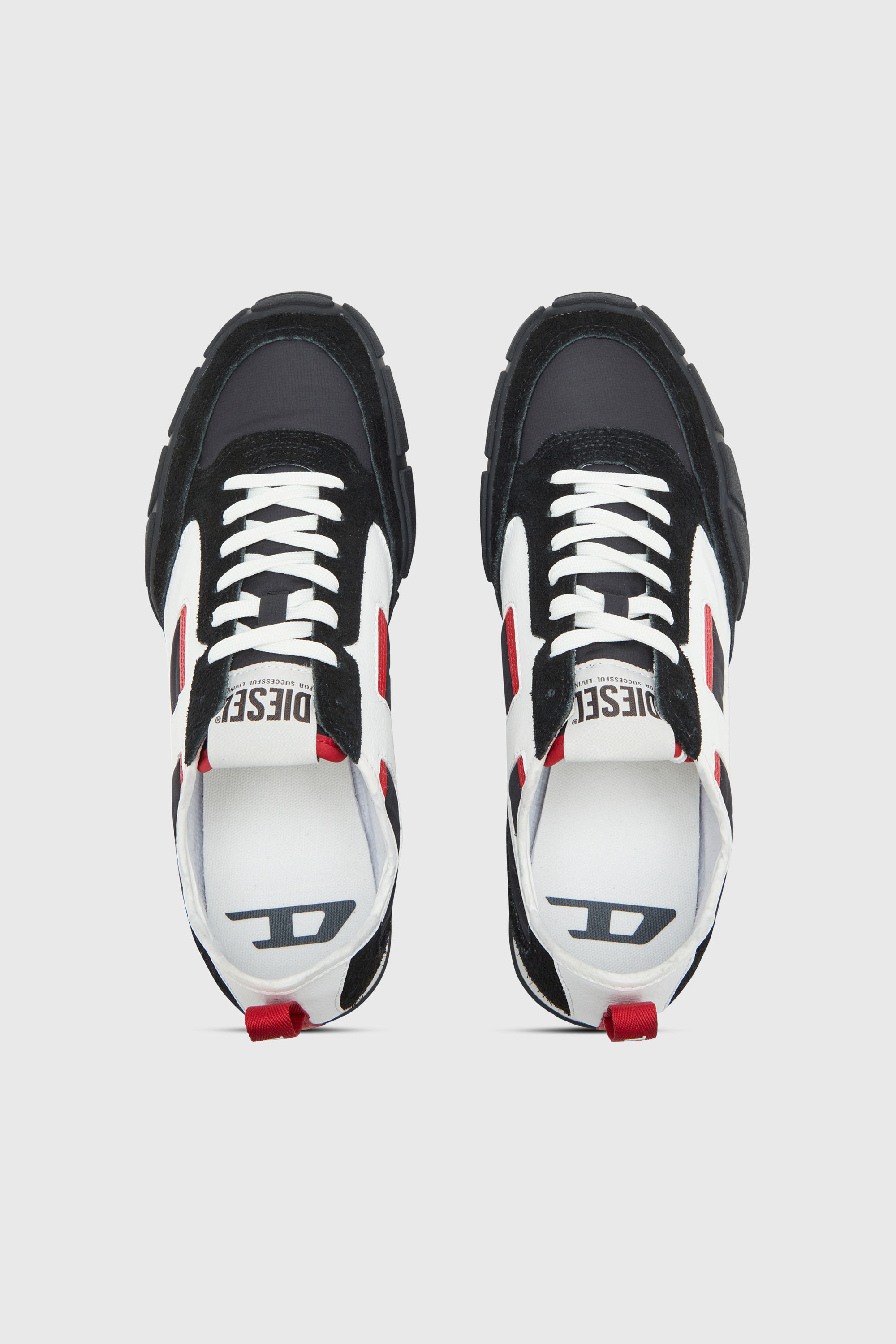 Diesel - S-PAGODHA LOW, S-Pagodha-Sneaker in pelle, suede e ripstop Uomo in Multicolor - 4
