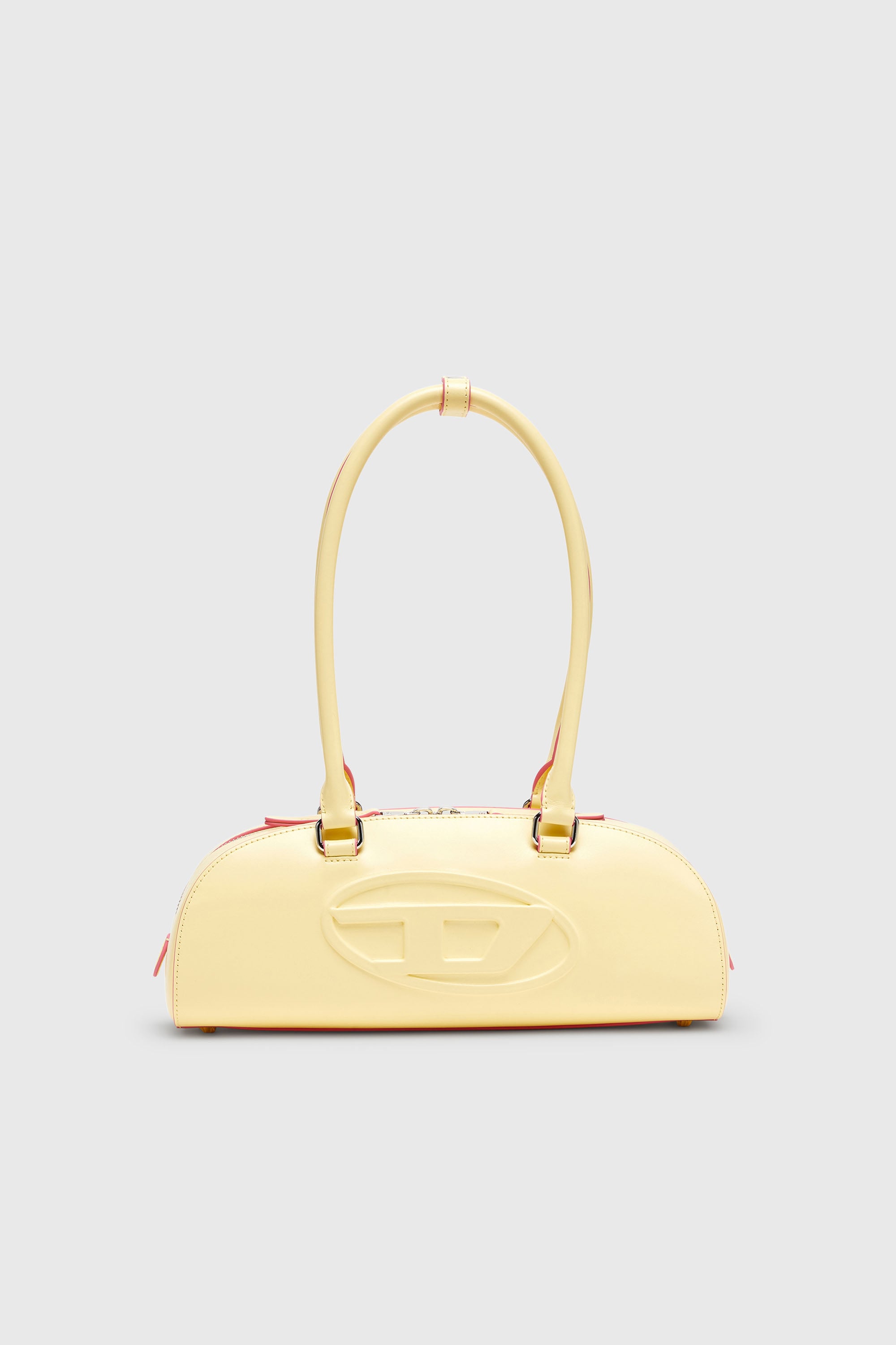 Diesel - 1DR DOME SHOULDER EW, 1DR Dome - Sac bowling allong&eacute; en cuir Femme in Jaune - 1